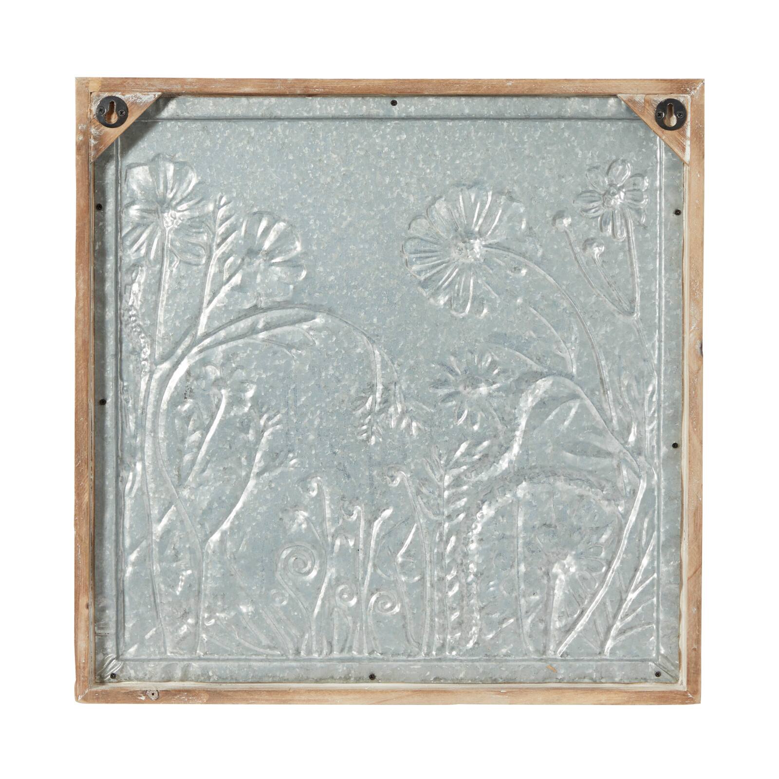19&#x22; Gold Eclectic Floral Wall D&#xE9;cor Set 