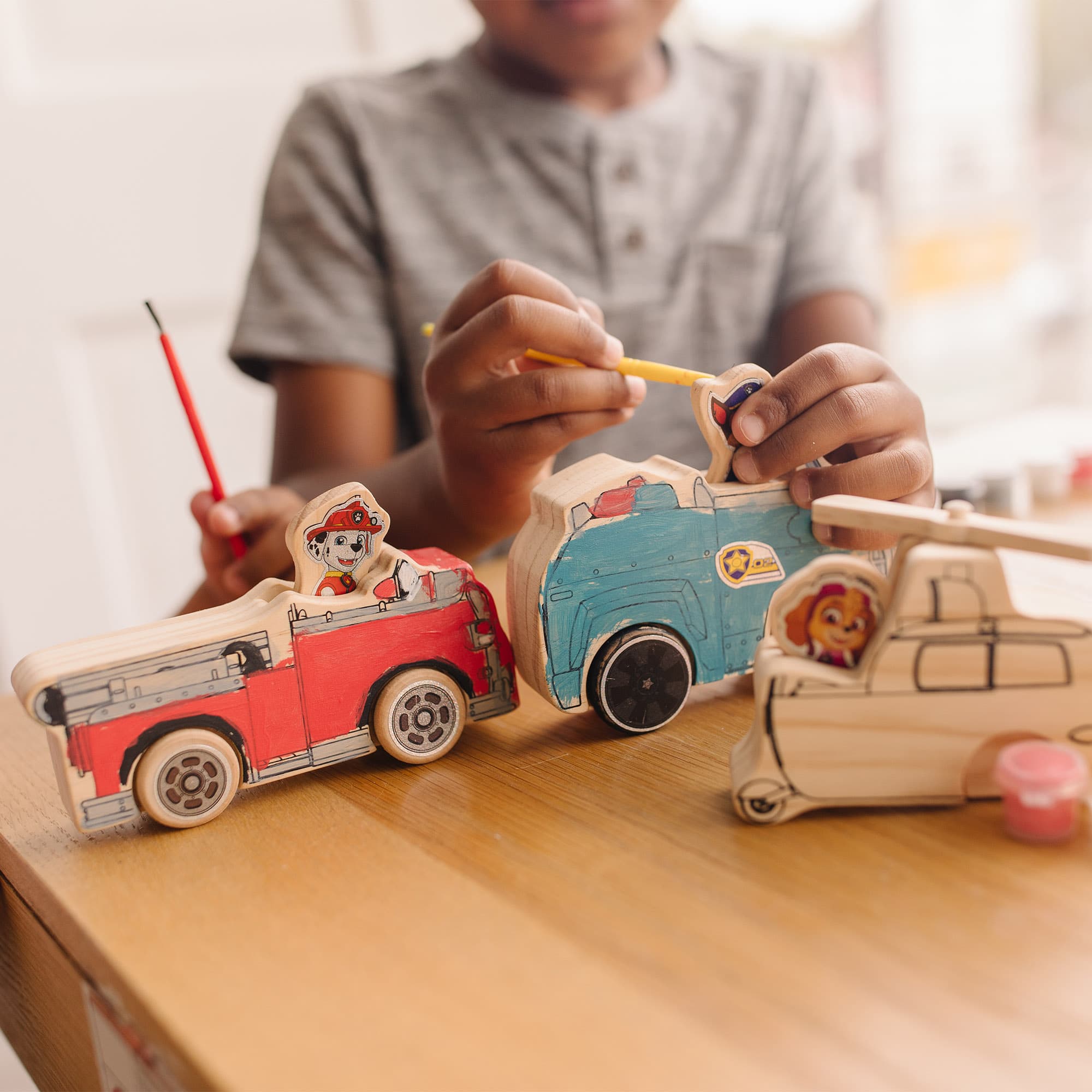 Melissa & Doug Wooden Vehicles and Traffic Signs With 6 Cars 9 Handcrafted Toys for sale online 