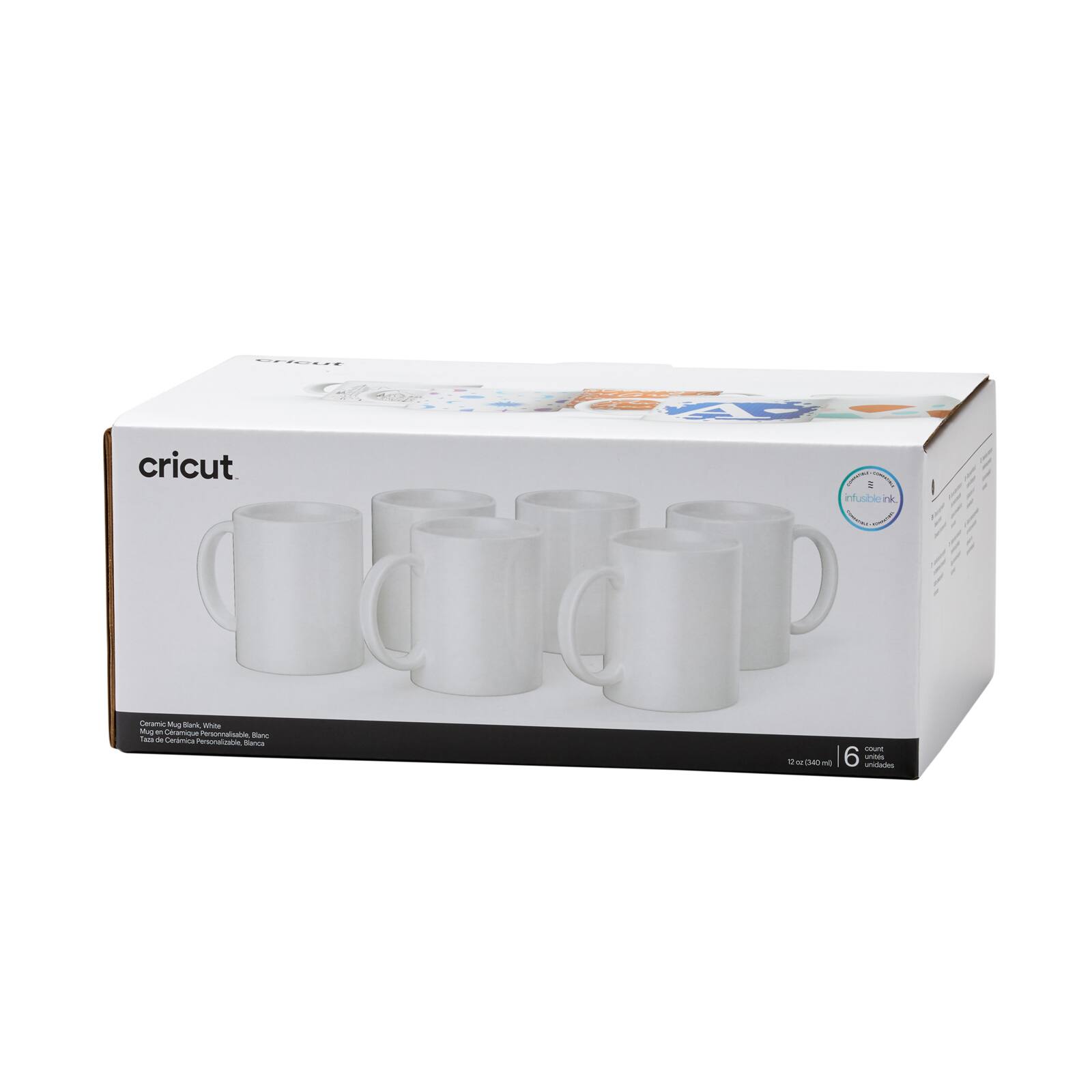 Cricut® 12oz. White Ceramic Mug Blanks, 6ct.