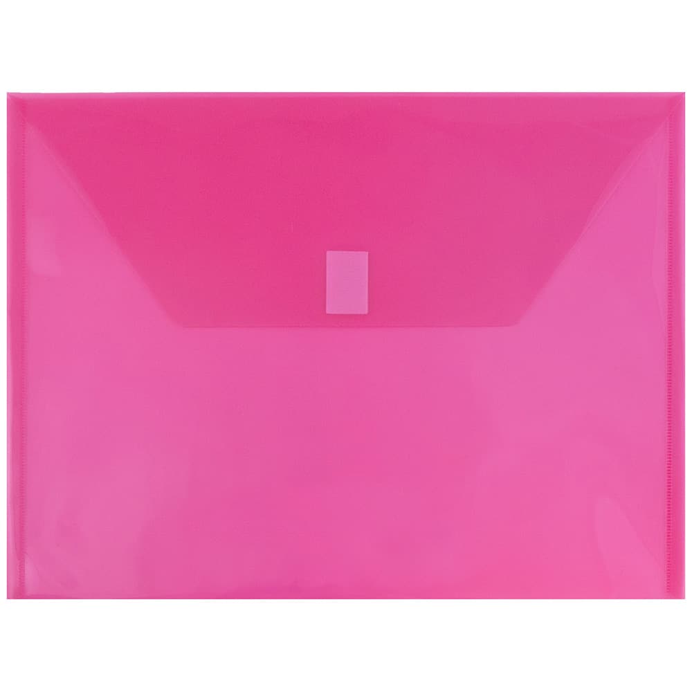 JAM Paper 9.75" x 13" Plastic Hook & Loop Closure Envelopes, 12ct.