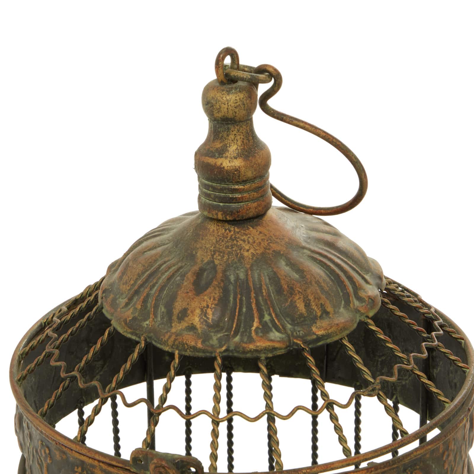 ANTIQUE BRASS BIRD CAGE - Able Auctions