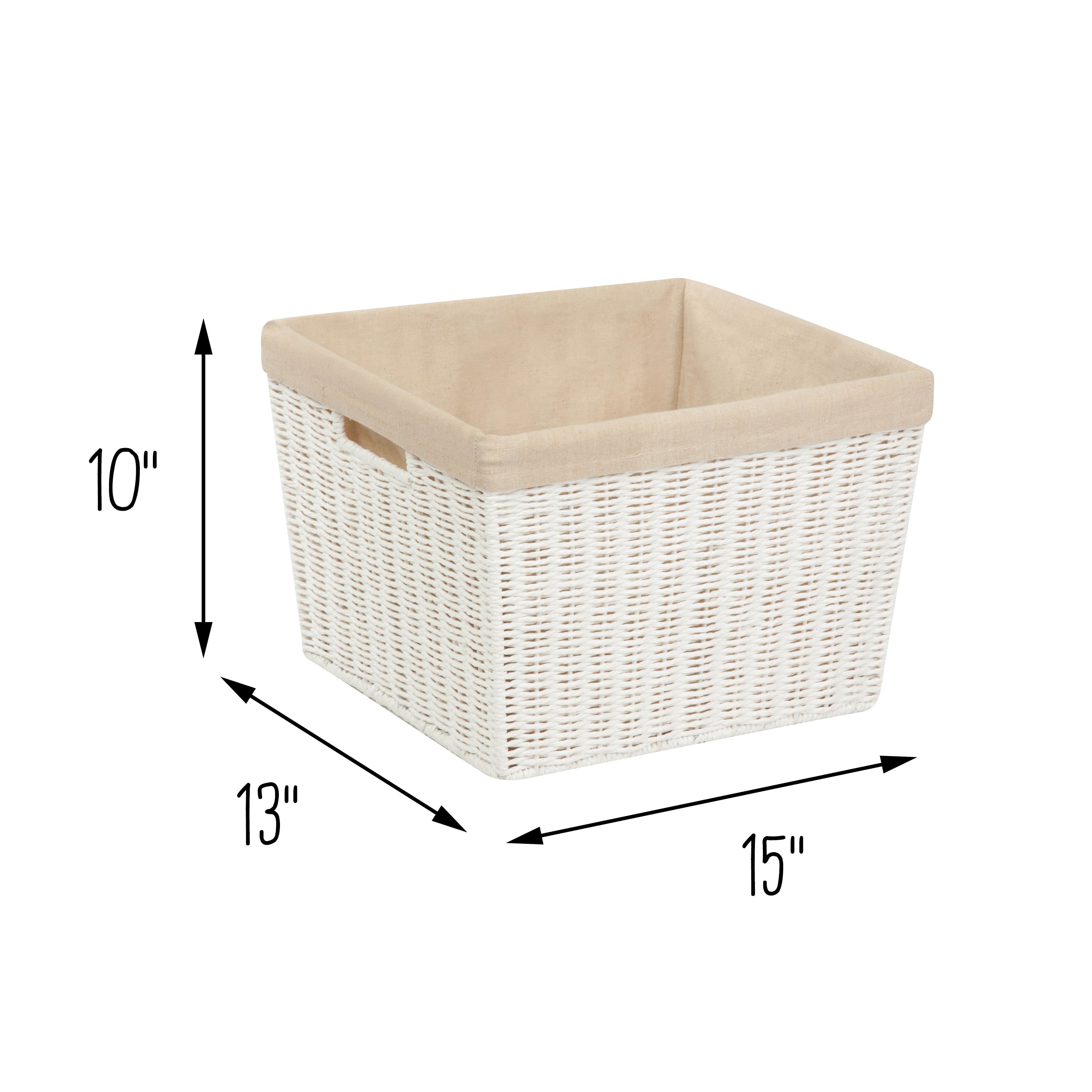 Honey Can Do Lined Paper Rope Basket