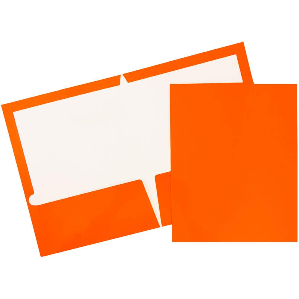 JAM Paper Laminated 2-Pocket Glossy Folders, 6ct.