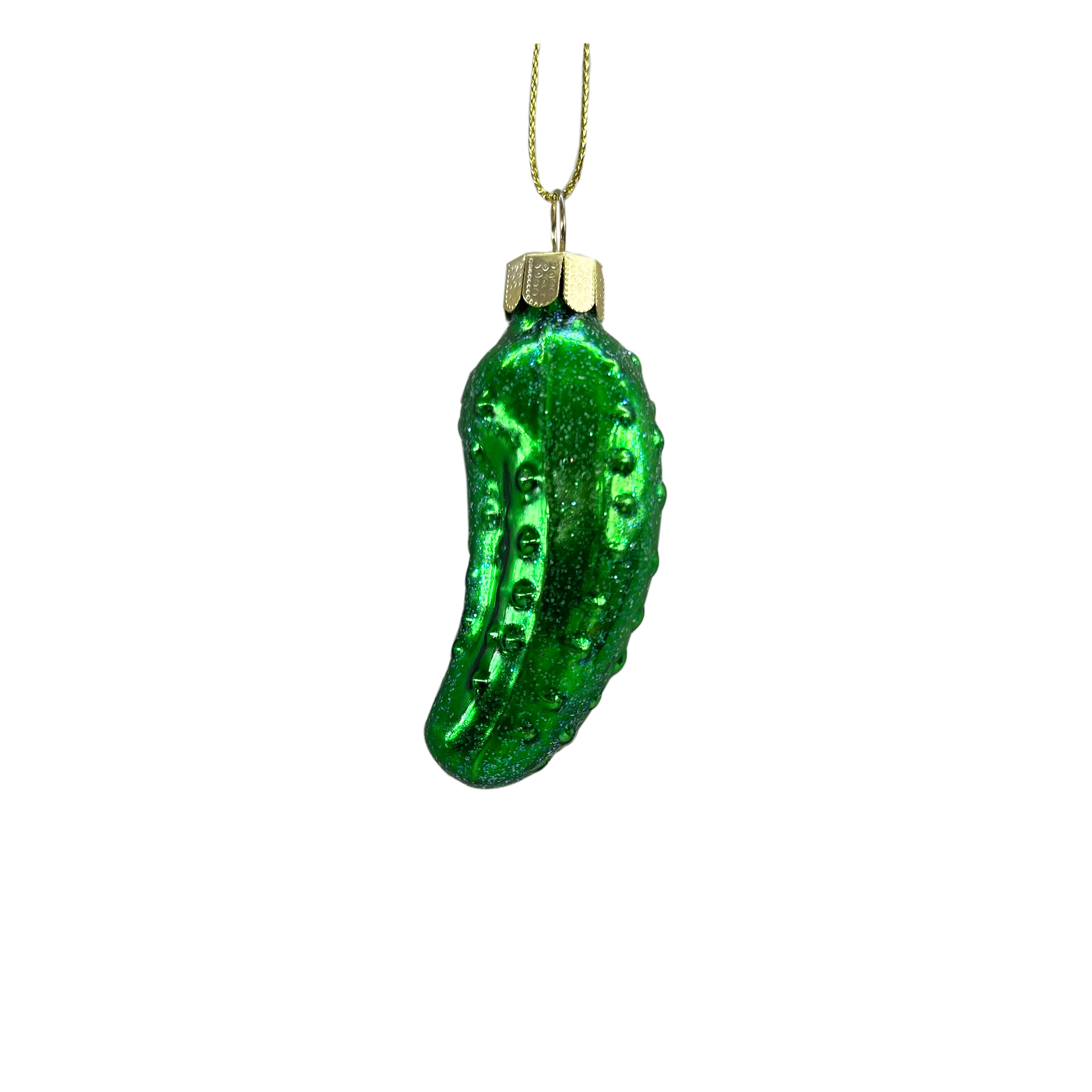 2.75&#x22; Green Pickle Glass Ornament by Ashland&#xAE;