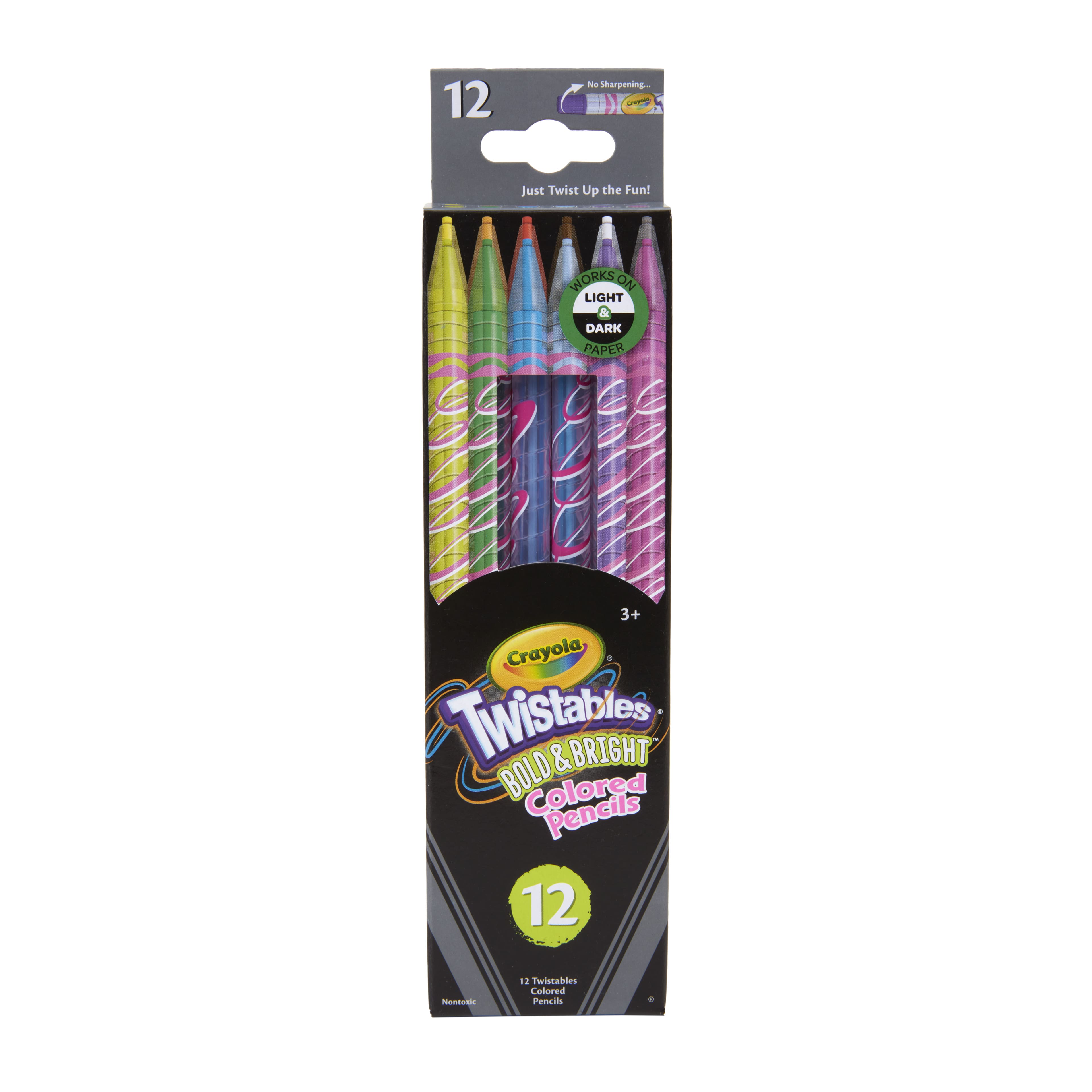 Crayola&#xAE; Twistables&#x2122; Bold &#x26; Bright Colored Pencils, 12ct.