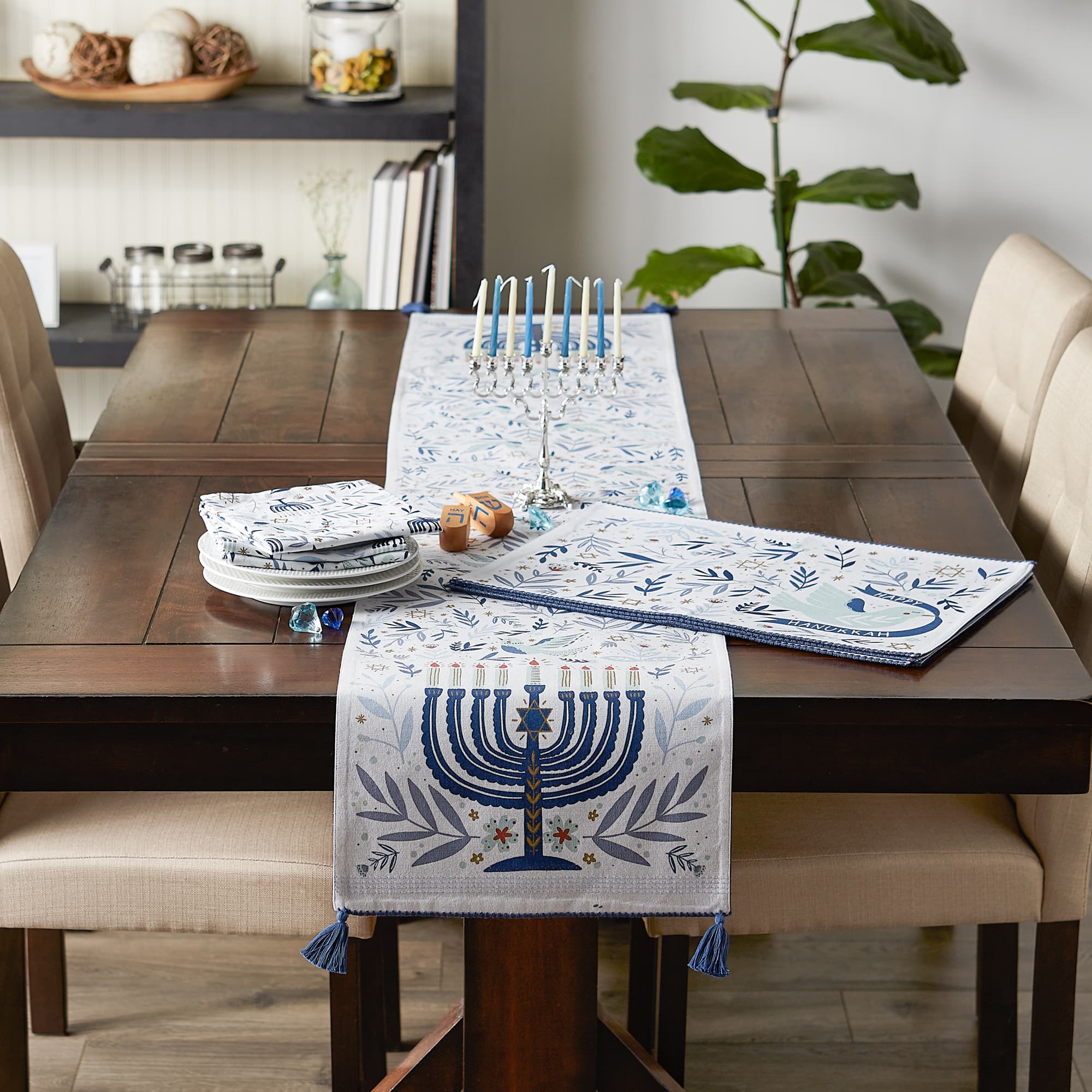 DII&#xAE; Hanukkah Dove Printed Placemats, 4ct.