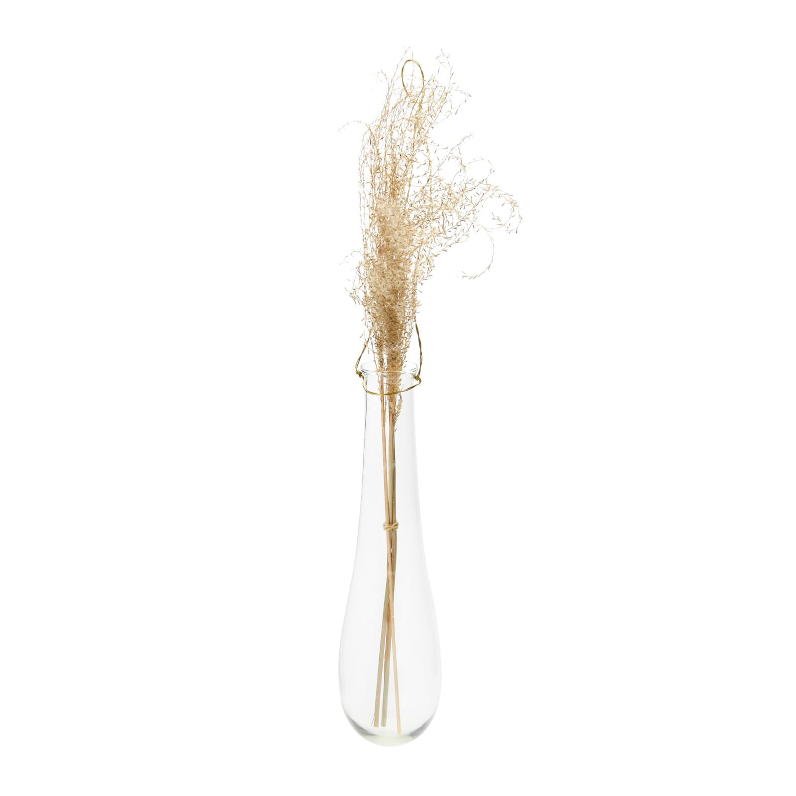 Hello Honey® 12" Hanging Glass Teardrop Vase