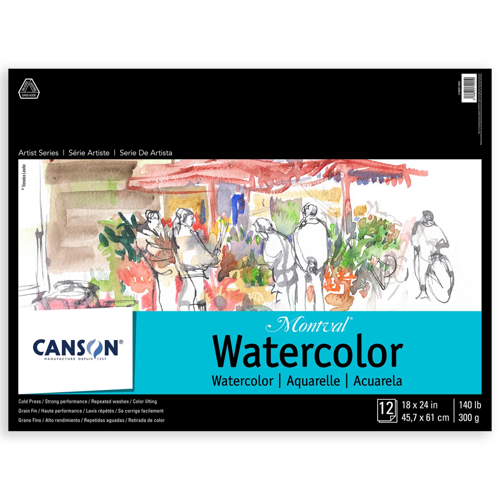 Canson® Montval® Artist Series Watercolor Paper Pad