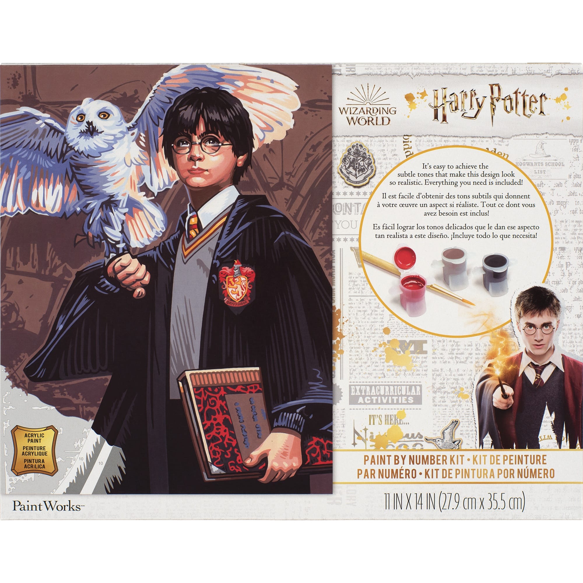 PaintWorks&#x2122; Harry &#x26; Hedwig Paint by Number Kit