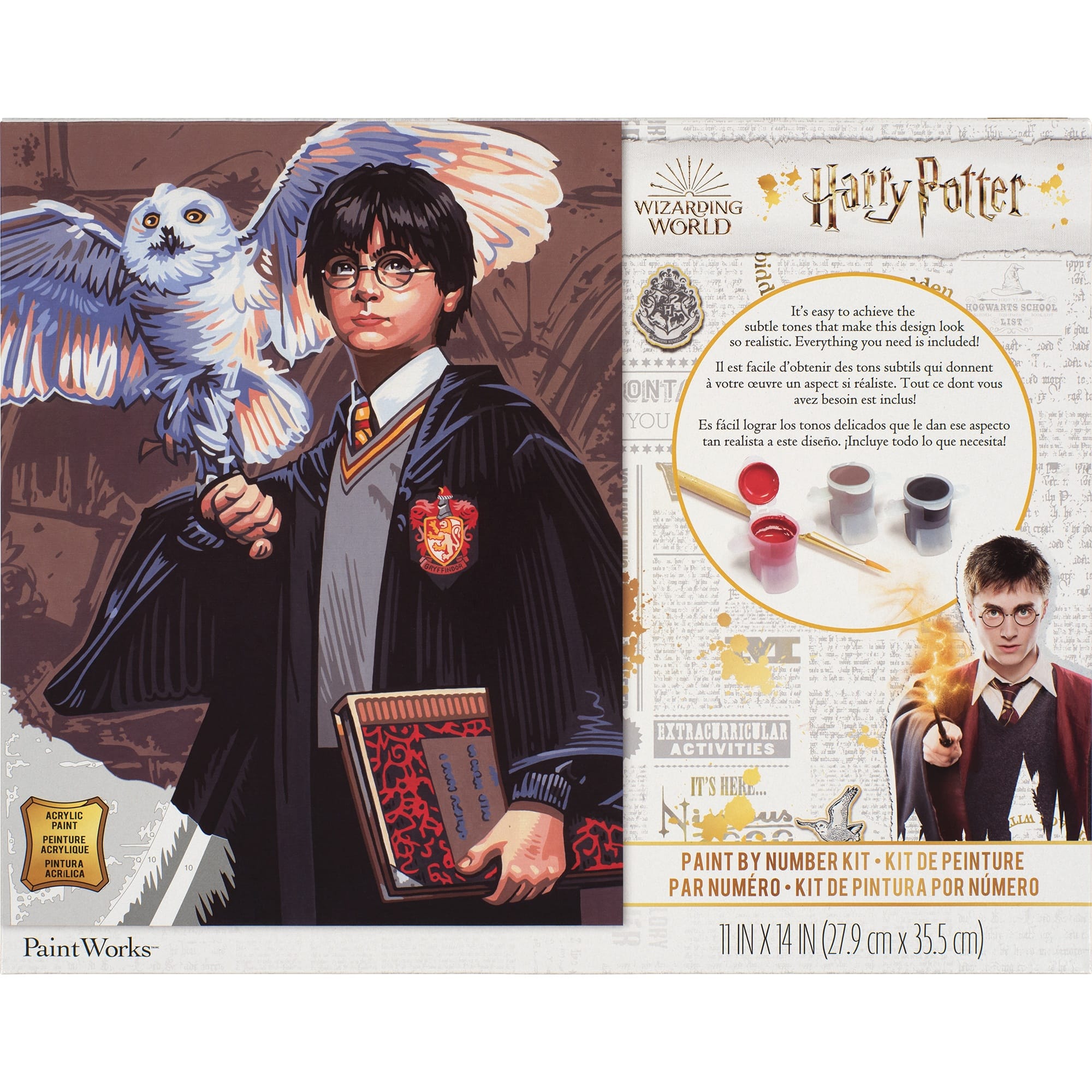 PaintWorks™ Harry & Hedwig Paint by Number Kit