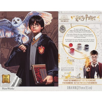 Harry Paint by Numbers Potter Magic Boy, Owl Painting by Numbers Adults,  Night Moon Painting by Numbers Castle, DIY Painting by Numbers Children  Junior 40 x 50 cm : : Toys