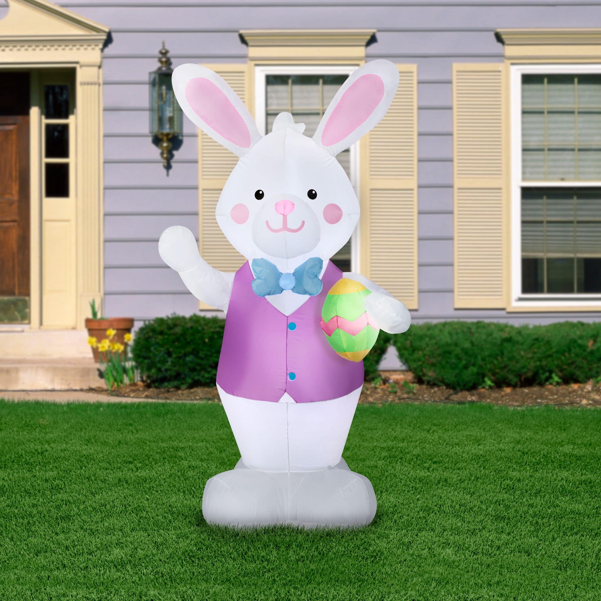 7ft. Airblown&#xAE; Inflatable Easter Bunny with Decorative Egg