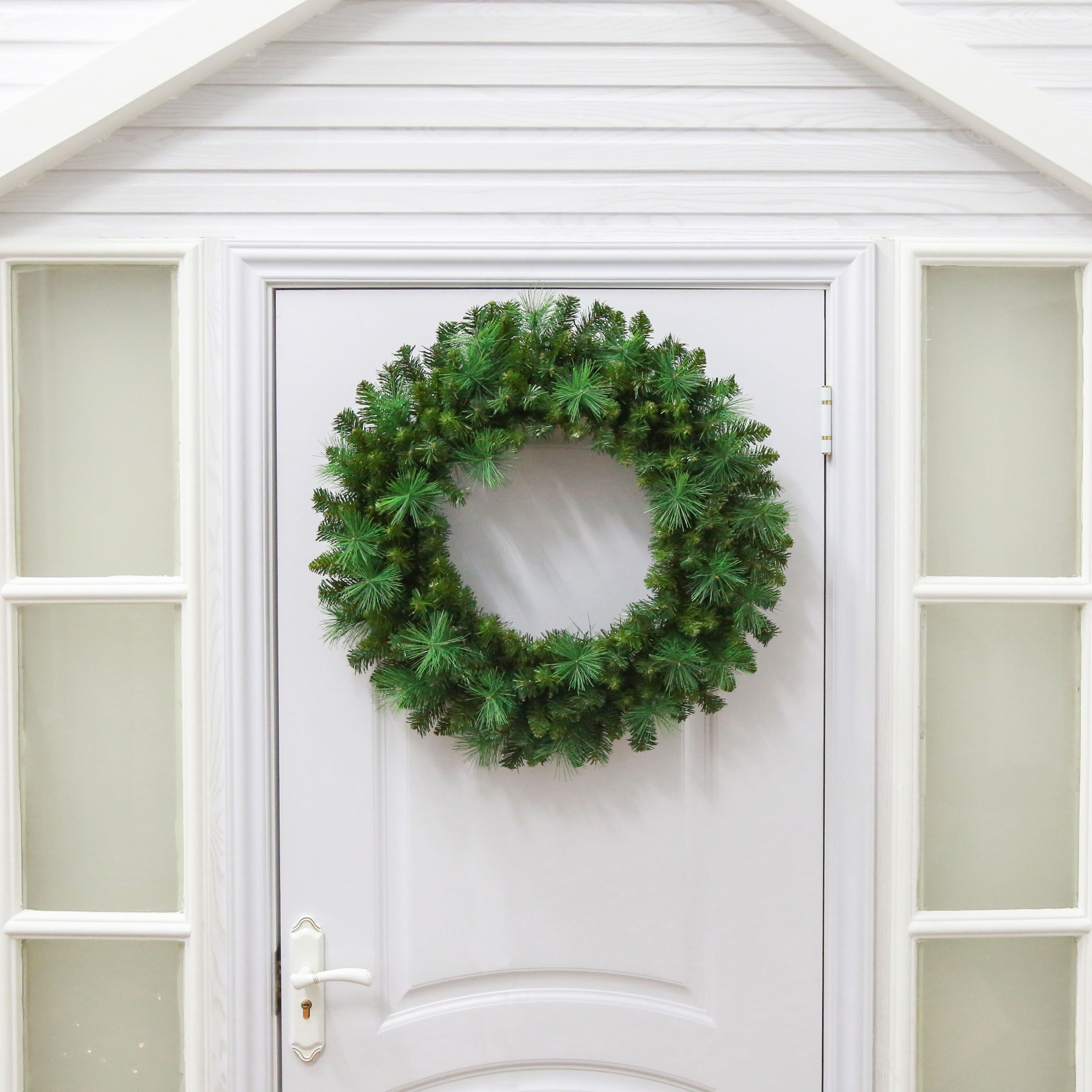 30&#x22; Pre-Lit Mixed Pine Wreath by Ashland&#xAE;