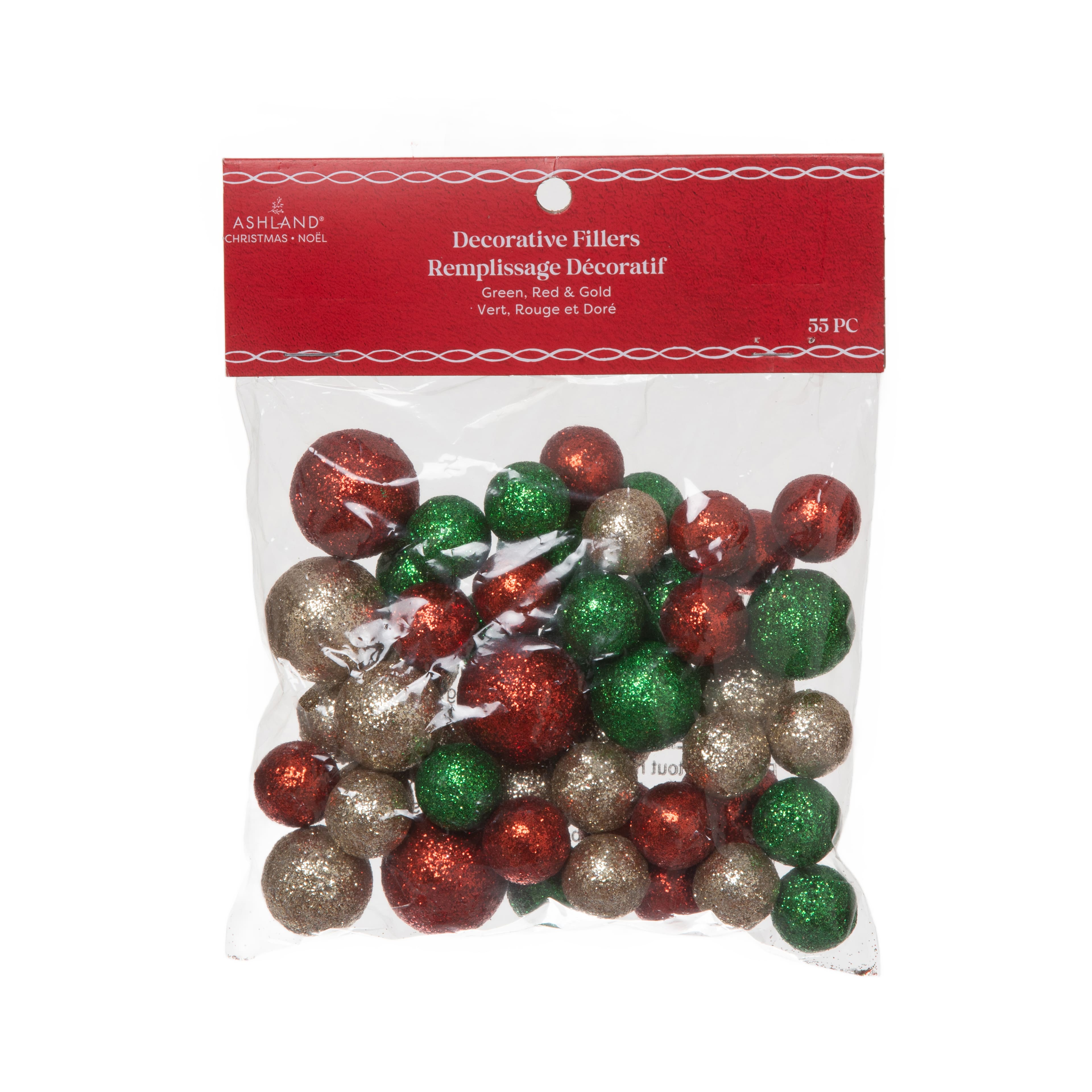 Decorative Glitter Ball Filler, 55ct. by Ashland&#xAE;