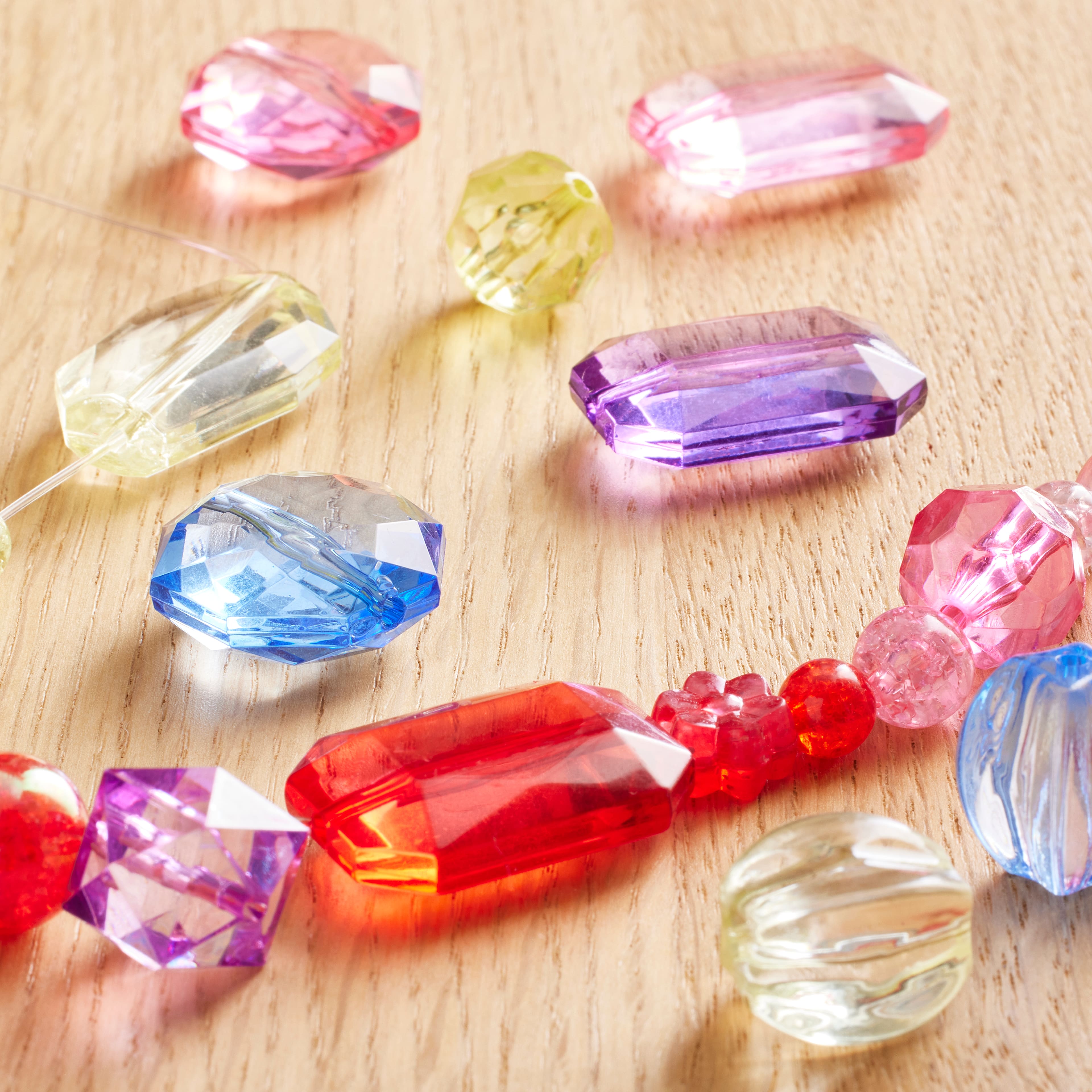 Rainbow Gem Beads by Creatology&#x2122;, 40ct.