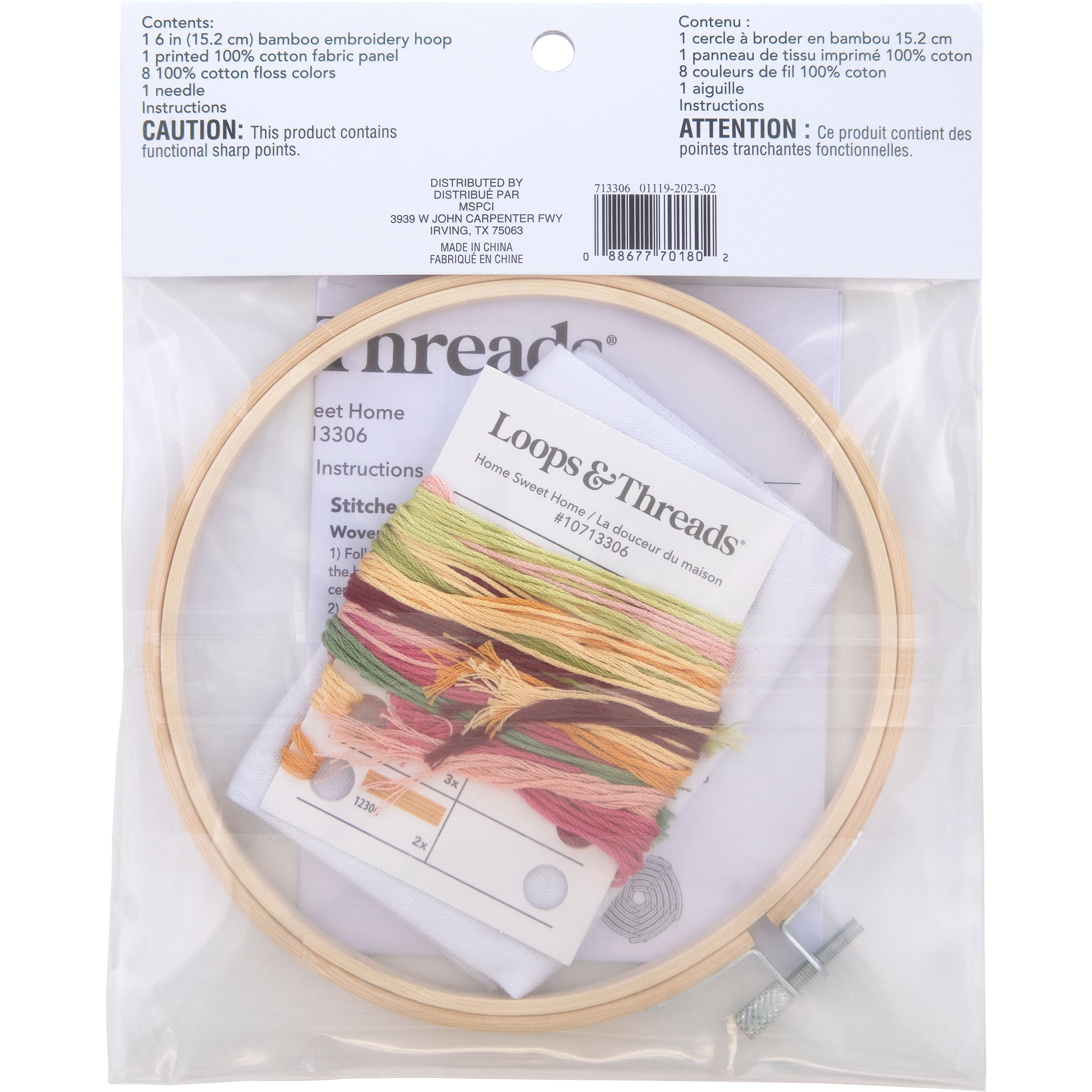 Home Sweet Home Embroidery Kit by Loops & Threads®