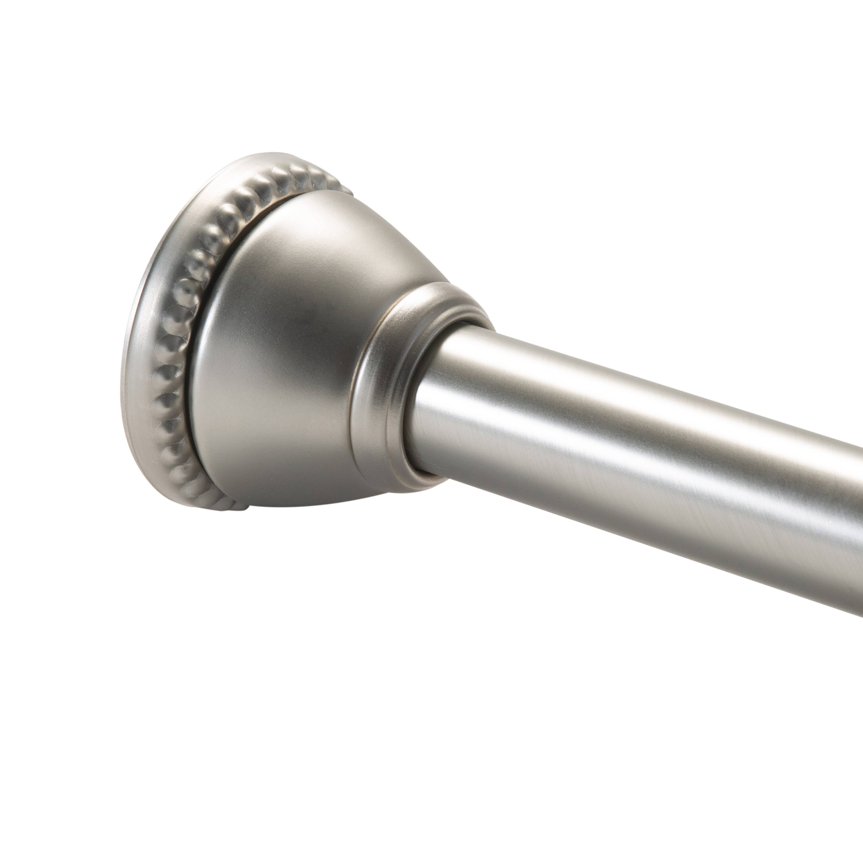 Bath Bliss Satin Nickel Tension Shower Rod