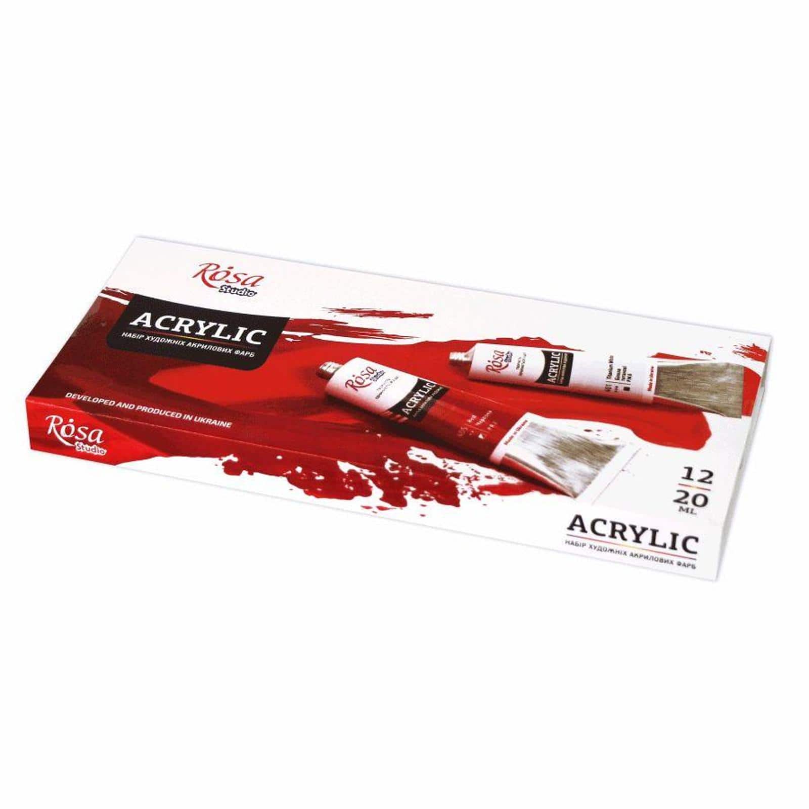 Rosa Studio 12 Colors Acrylic Paint Set