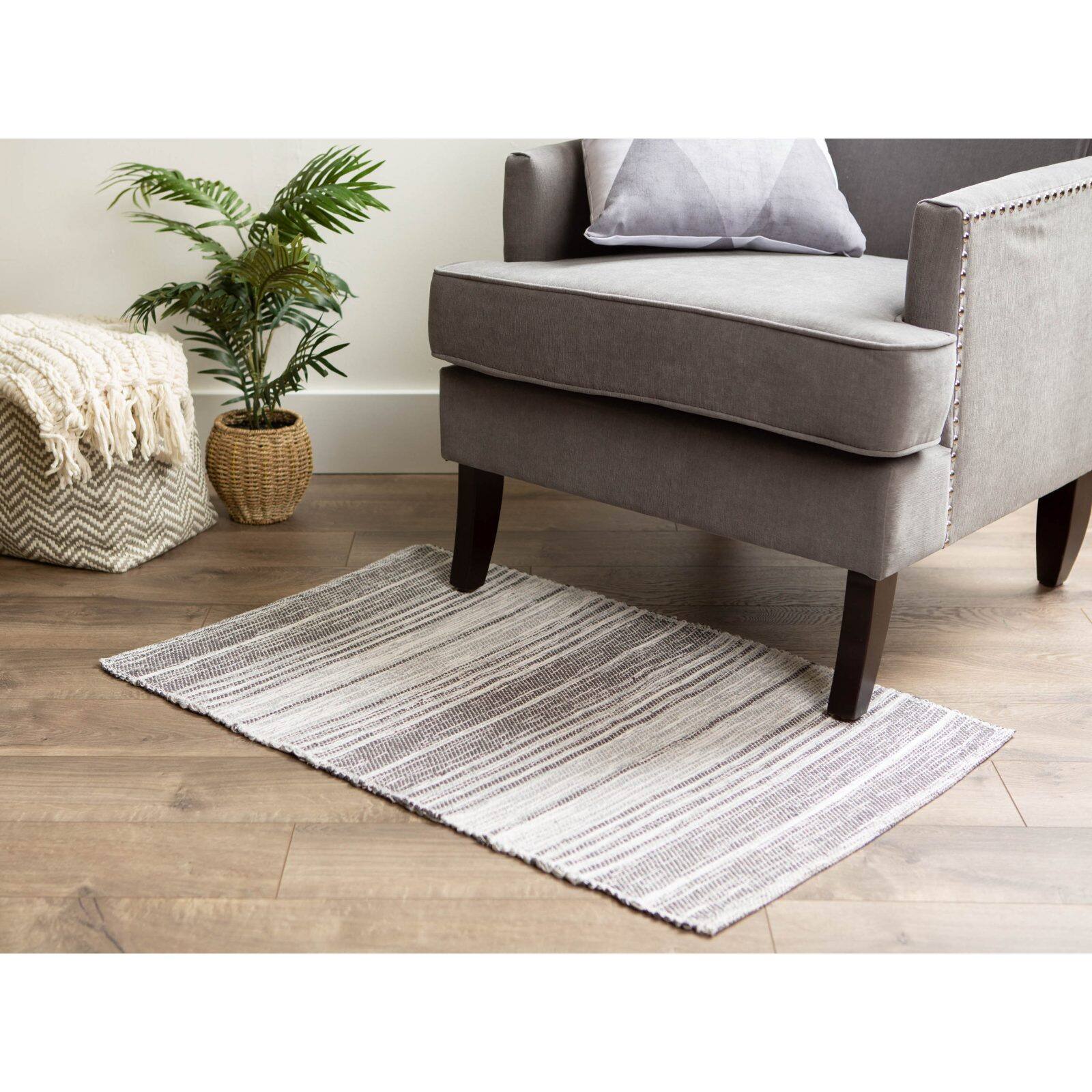 DII&#xAE; Variegated Gray Recycled Yarn Rug, 2ft. x 3ft.