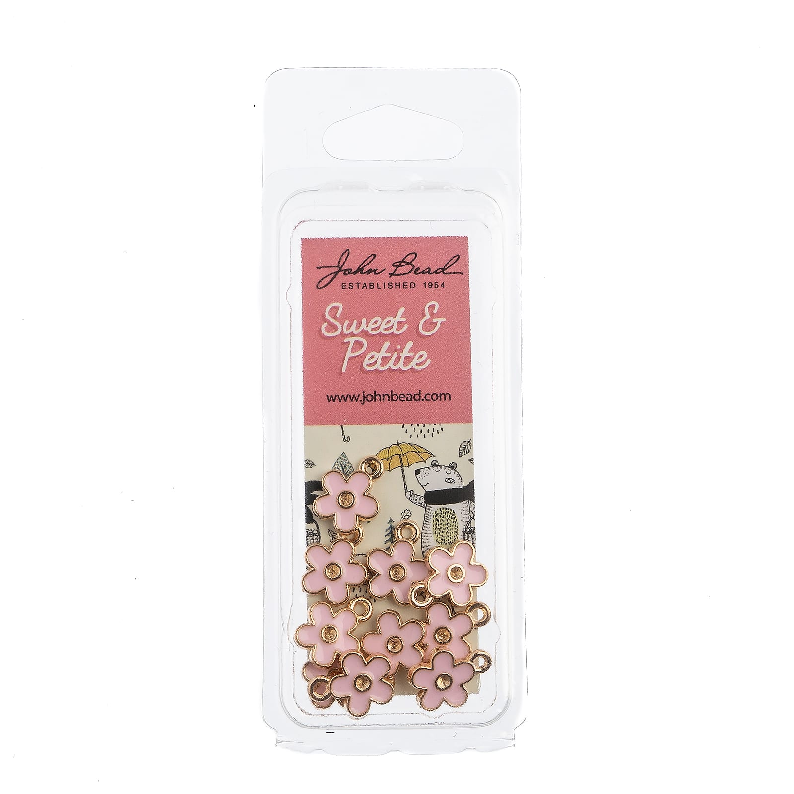 John Bead Sweet &#x26; Petite Small Flower Charms, 10ct.