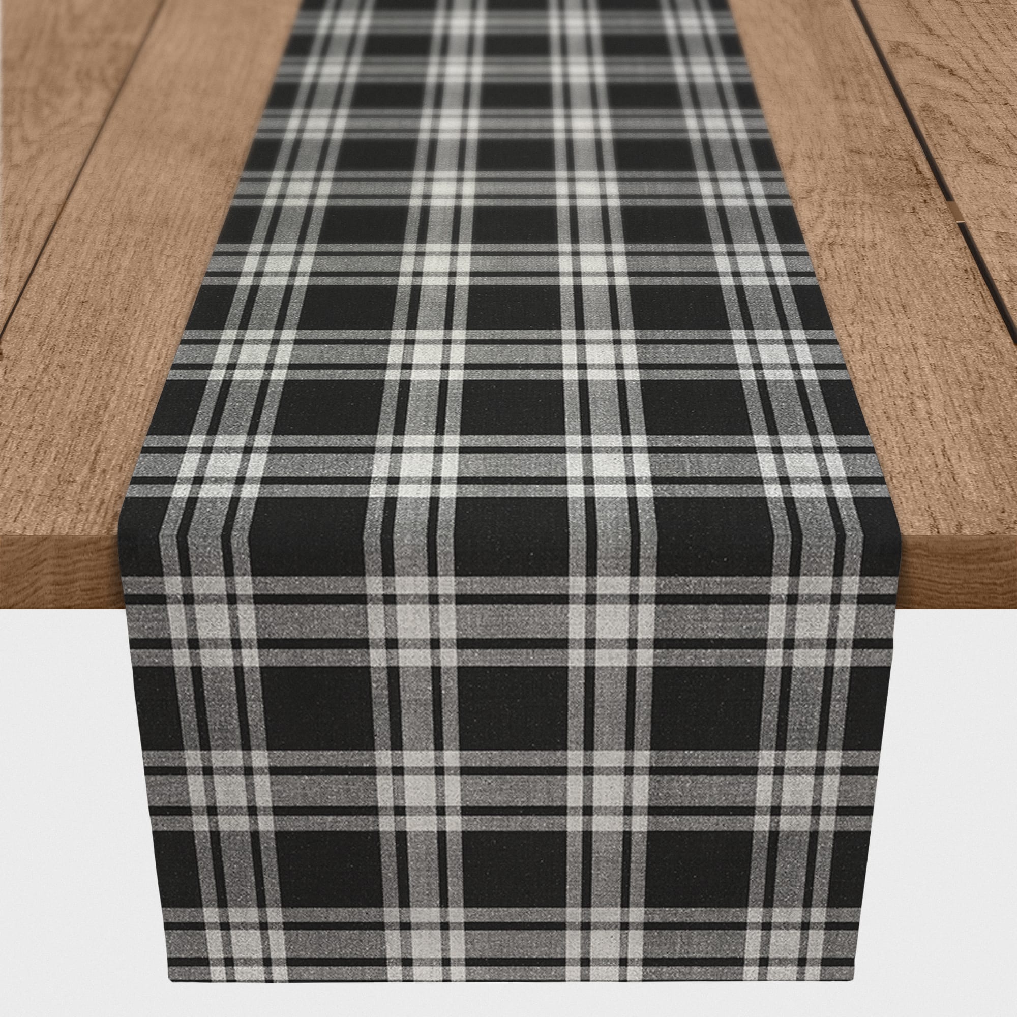 Faded Plaid Indoor/Outdoor Table Runner