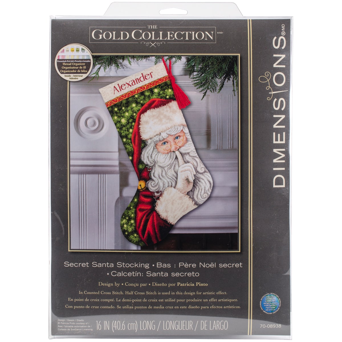 Secret Santa Christmas Stocking - Cross Stitch Kit