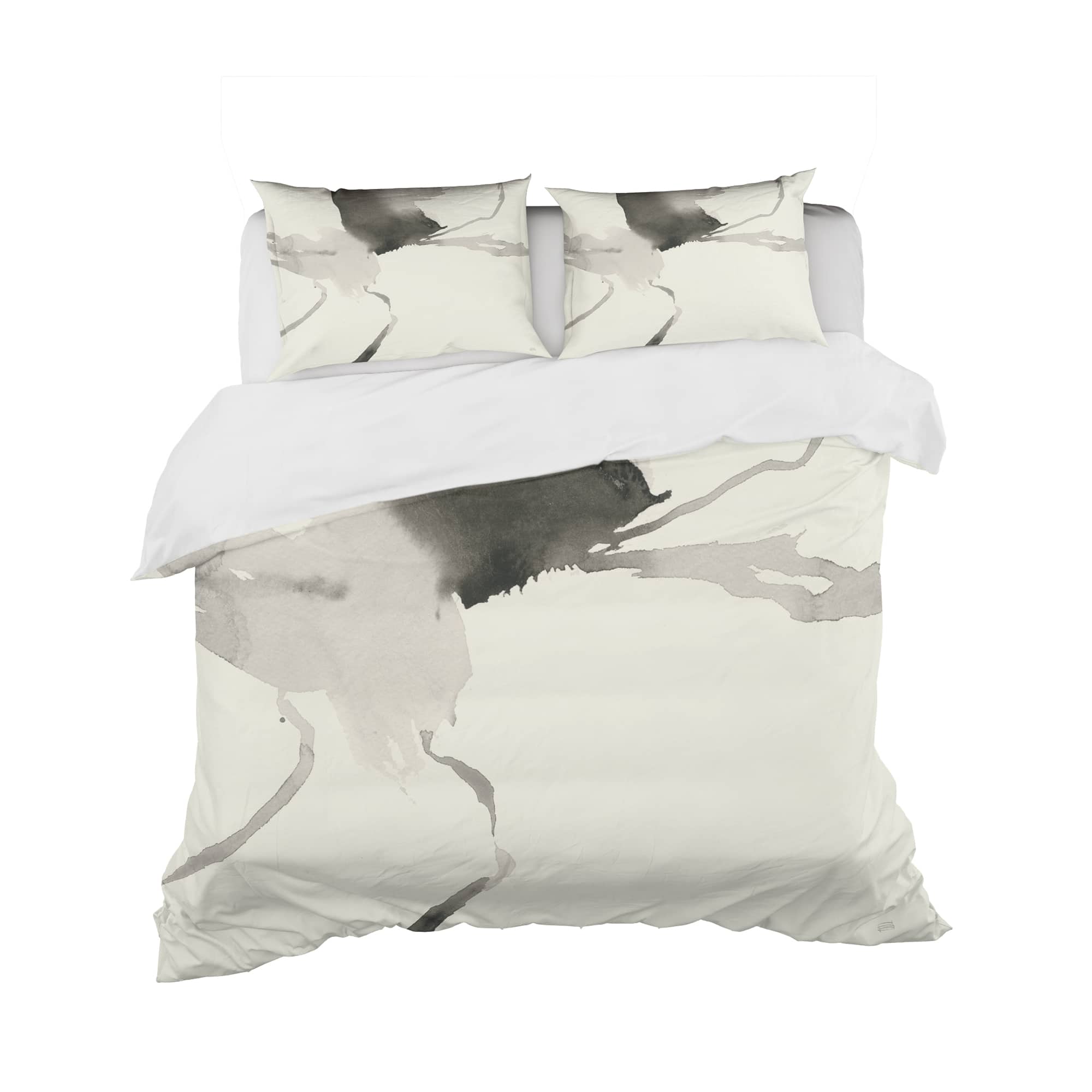Designart &#x27;minimal geometric Gesture I&#x27; Geometric Bedding Set - Duvet Cover &#x26; Shams