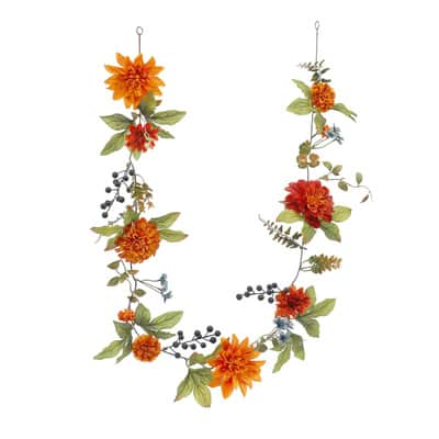 6ft. Orange Dahlia Garland by Ashland® | Michaels