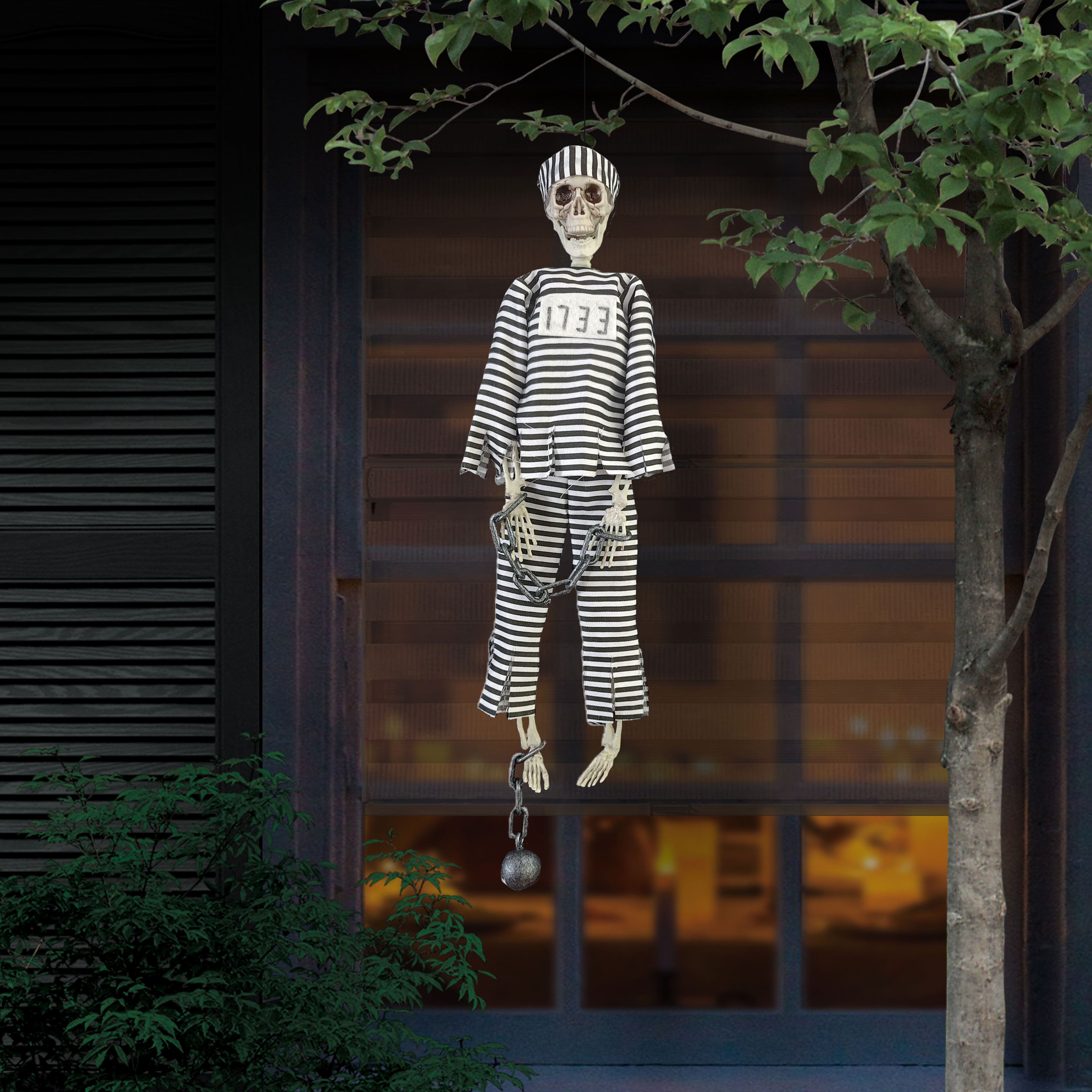 16" Hanging Convict Skeleton by Ashland®
