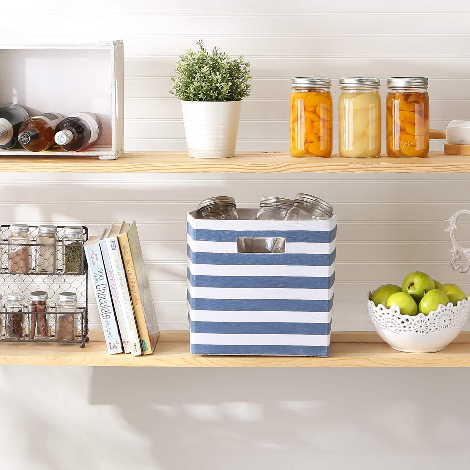 DII&#xAE; 11&#x22; Polyester Stripes Storage Cube