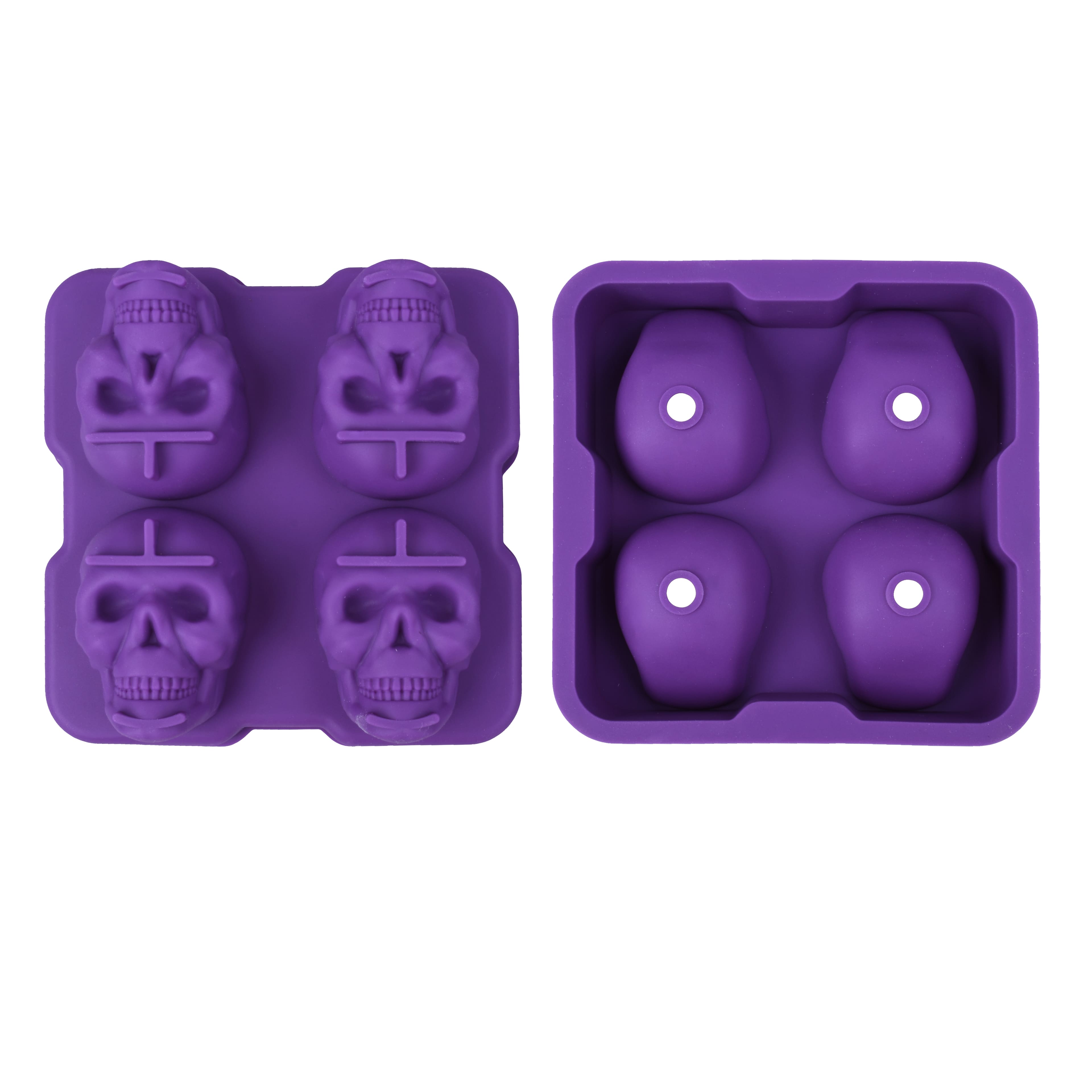 Skull 3D Silicone Mold by Celebrate It&#xAE;