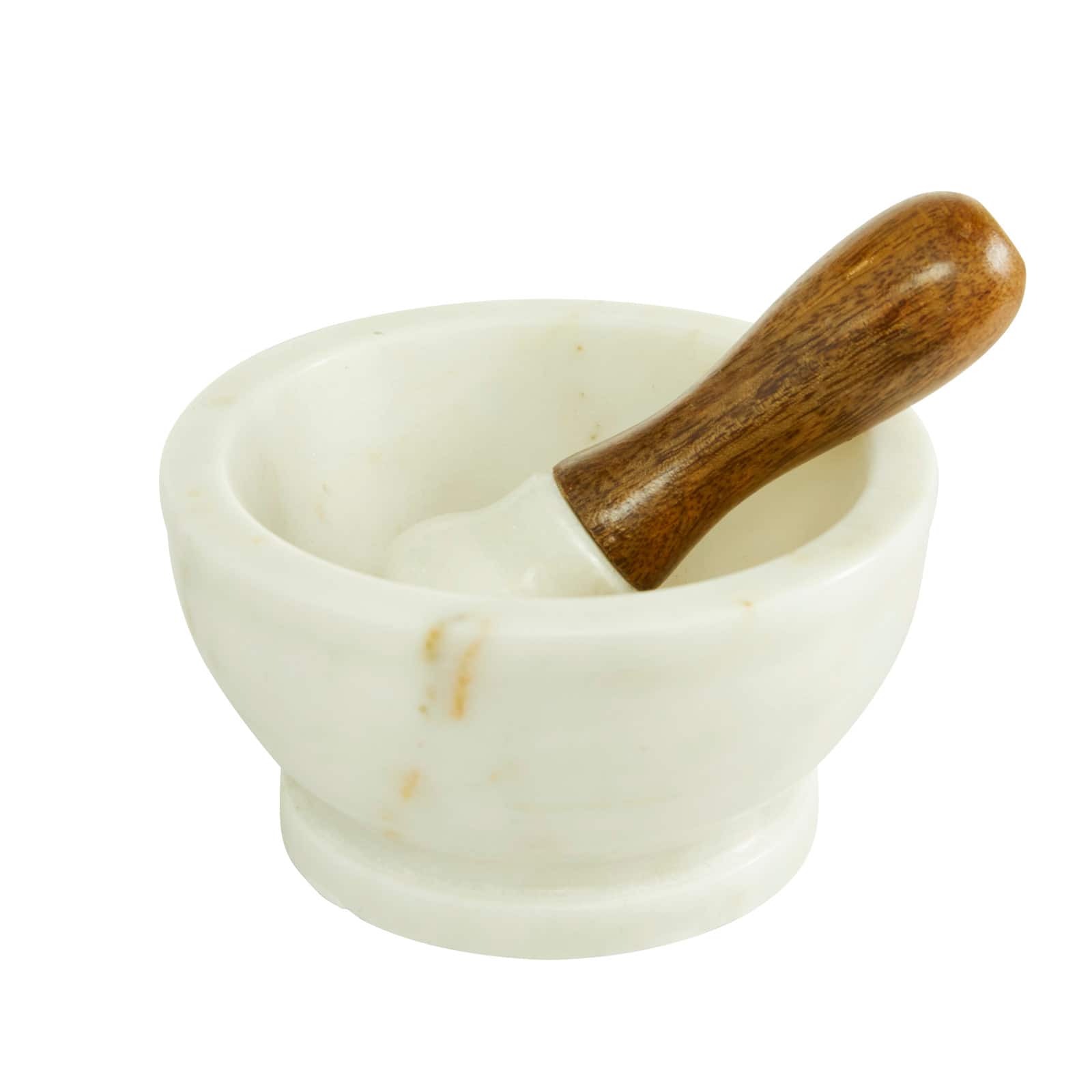 White Marble Natural Mortar & Pestle Set