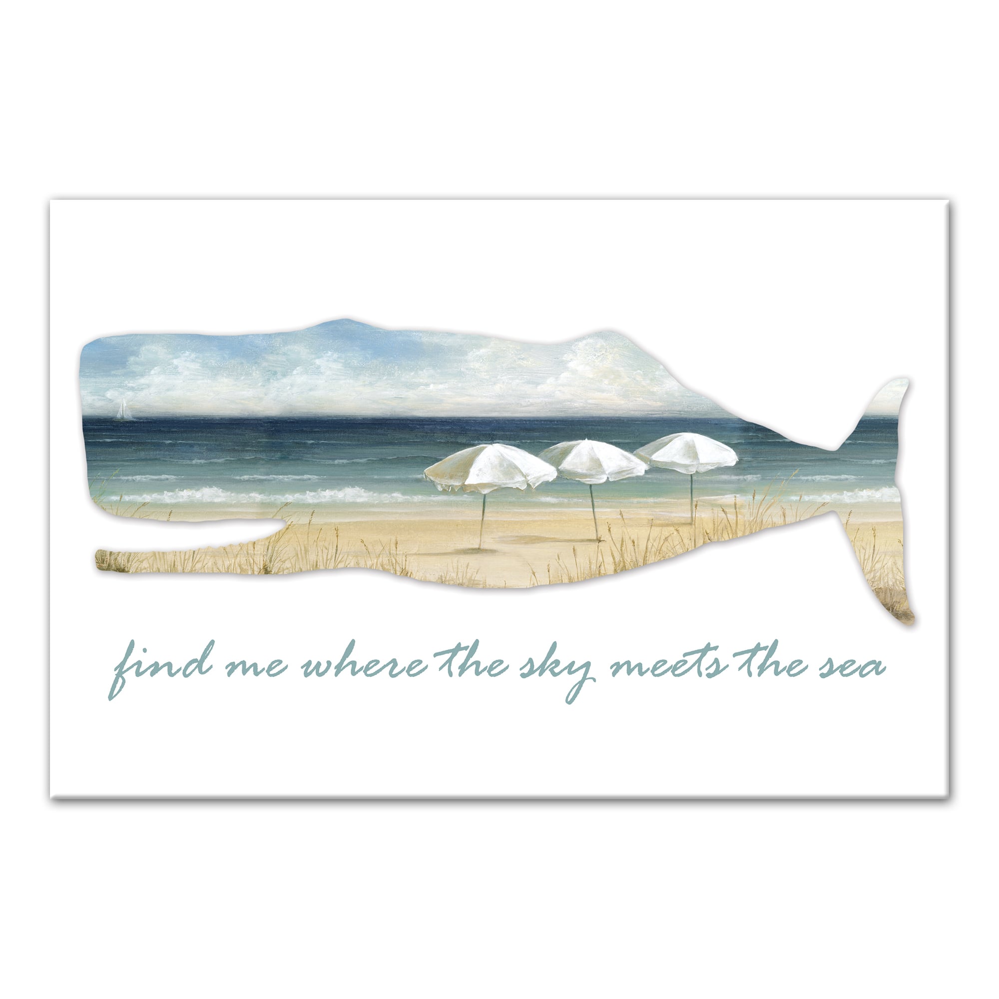 Where The Sea Meets The Sky Canvas Wall Art