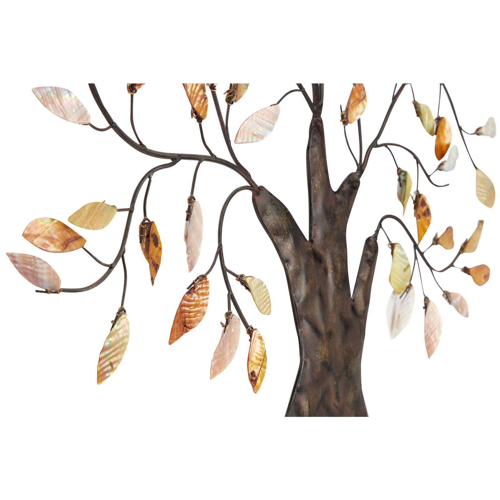 Brown & Green Metal Traditional Wall Décor