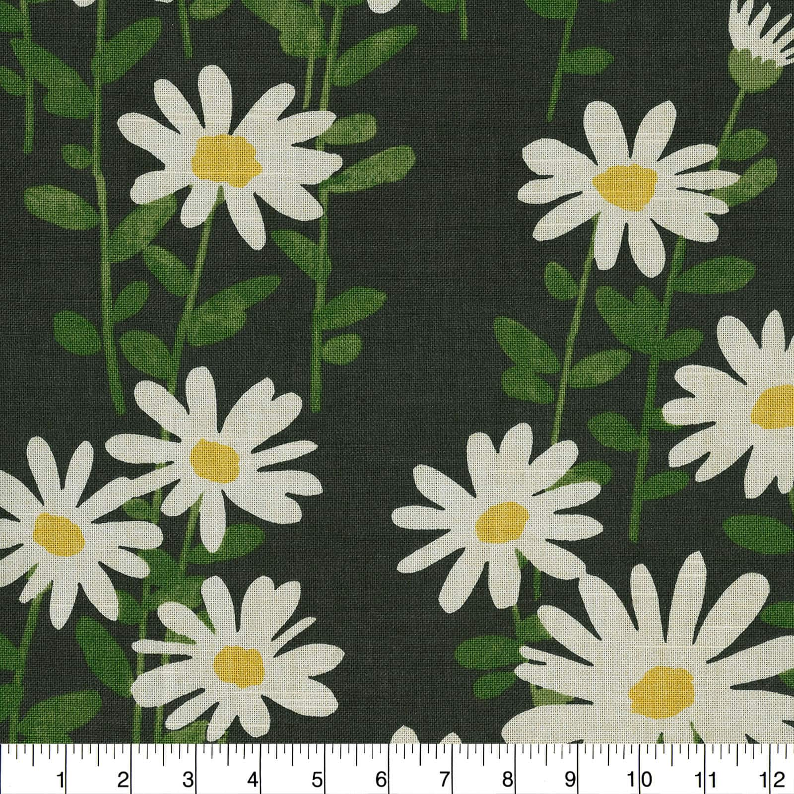 Novogratz Zinc Endless Daisies Home D&#xE9;cor Fabric