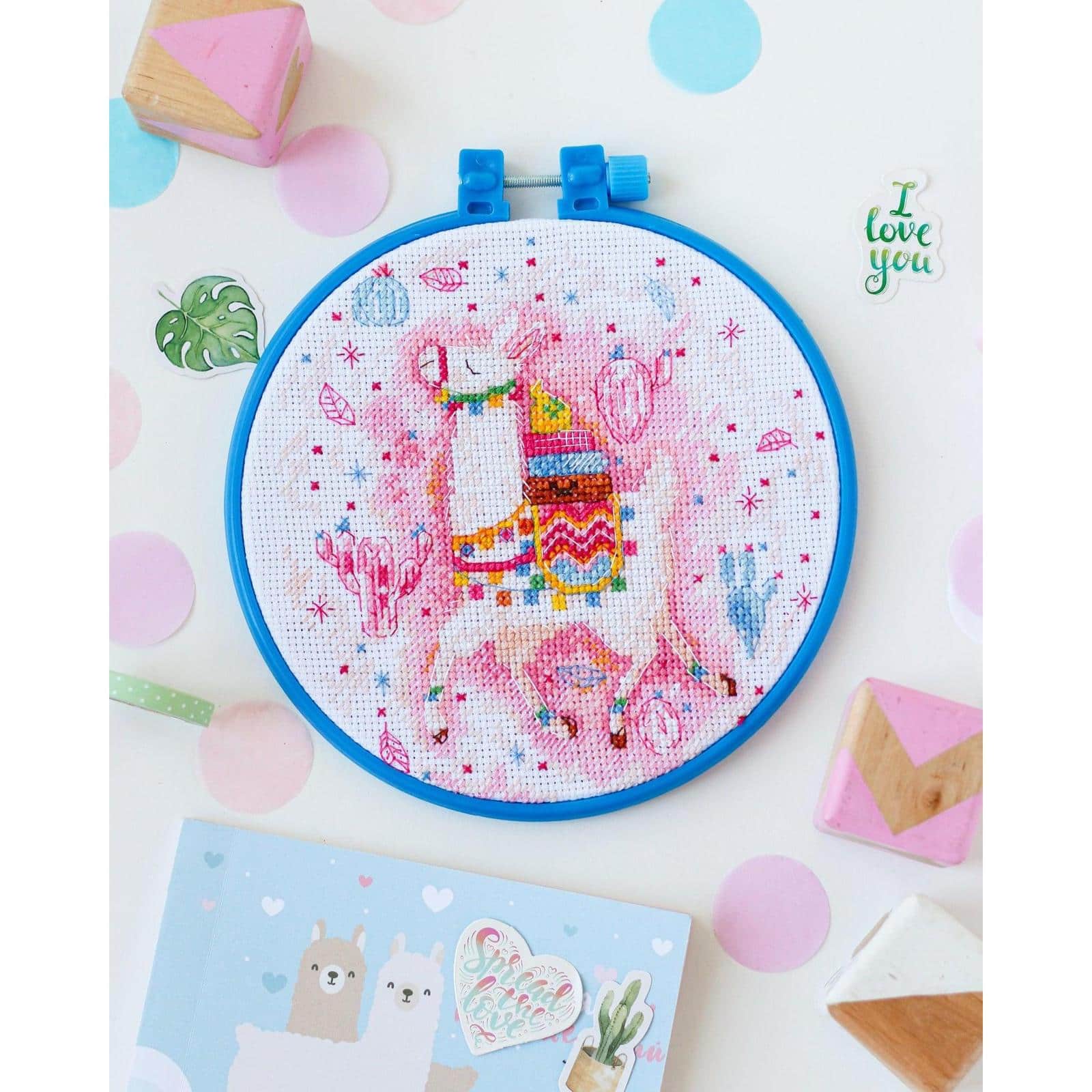 Abris Art Llama-Llama Counted Cross Stitch Kit