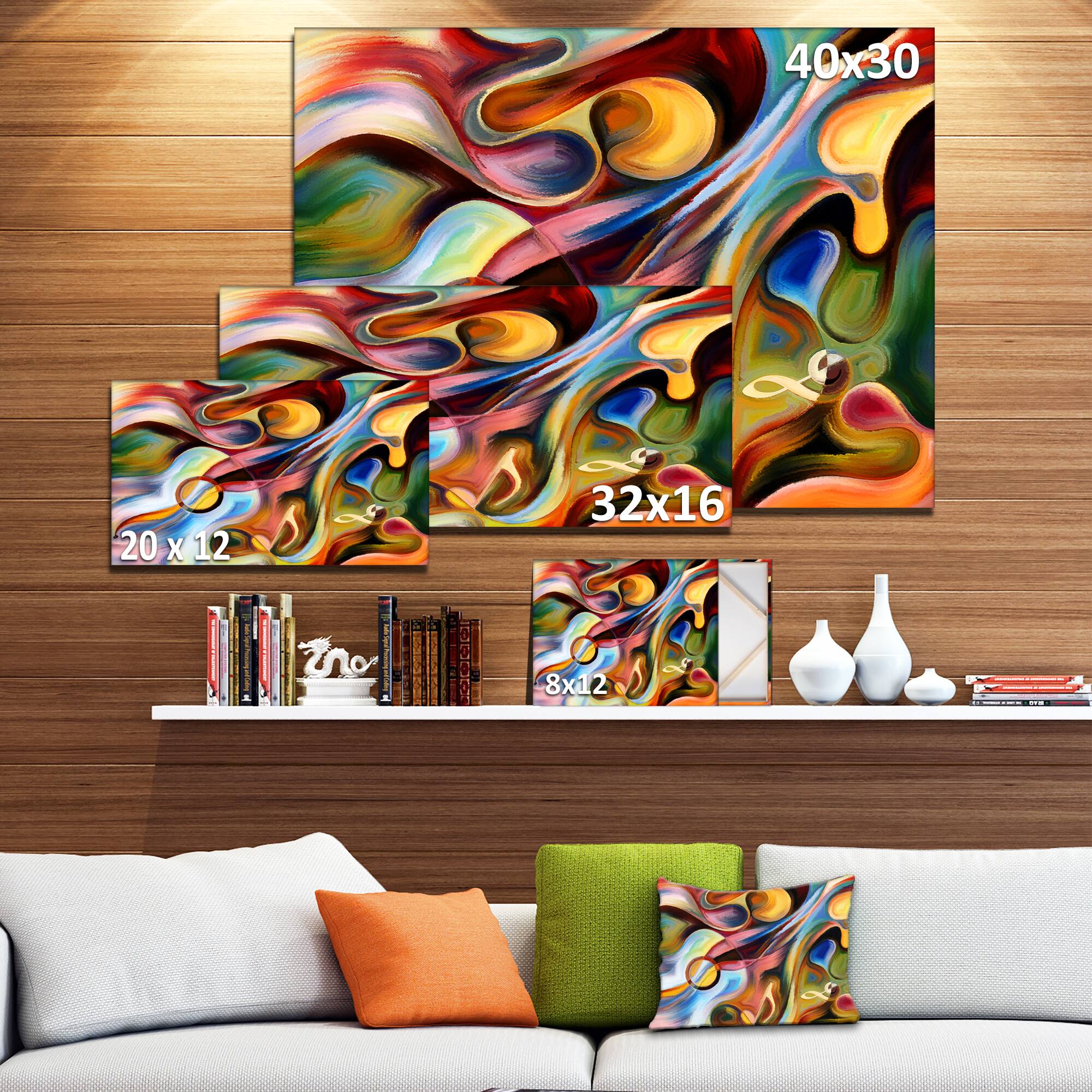 Designart - Music beyond the Frames - Music Canvas Art Print