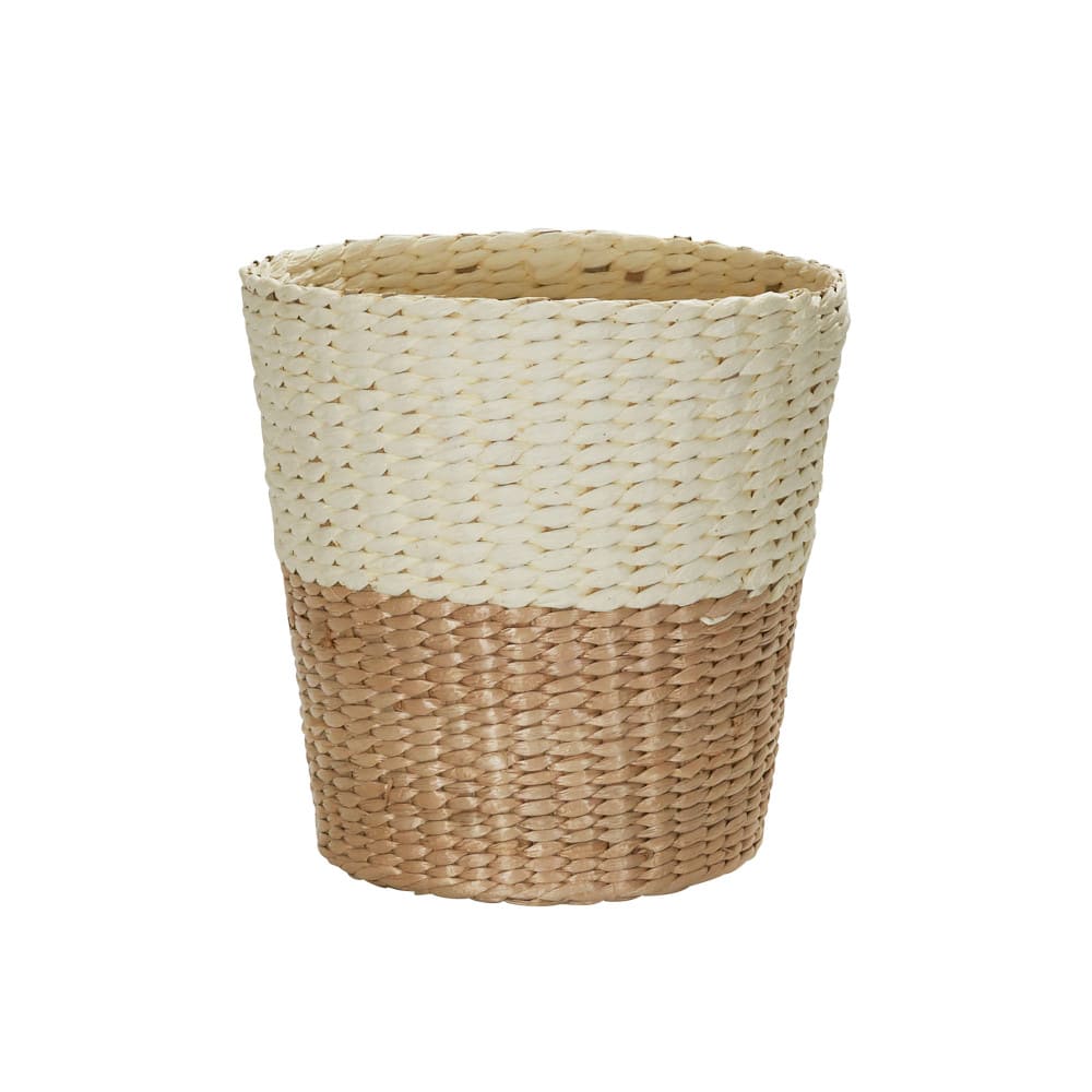 Household Essentials Natural Woven Paper Rope Waste Basket