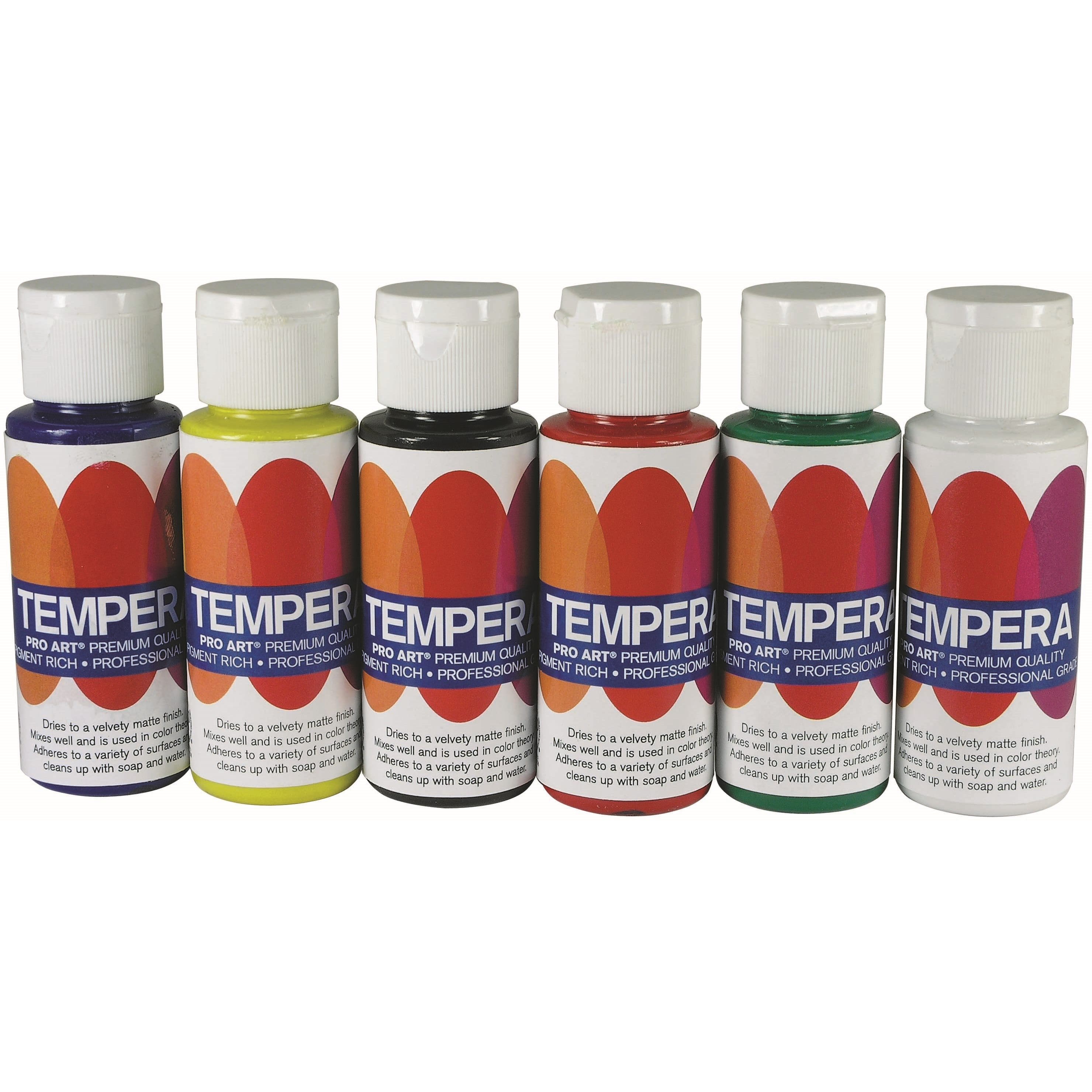 Pro Art® Pearlescent 6 Color Liquid Tempera Paint Set