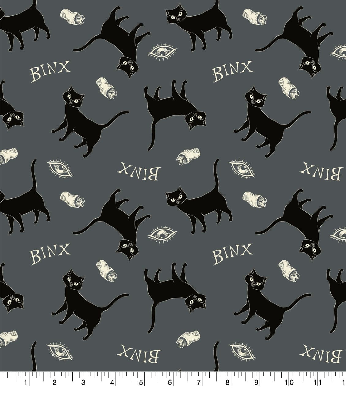 Disney Hocus Pocus Binx Multi 100% Cotton Fabric by The Yard