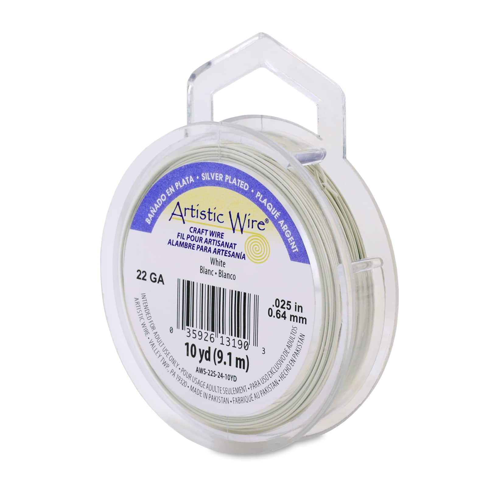 Artistic Wire 24 Gauge 10yd Non-Tarnish Silver