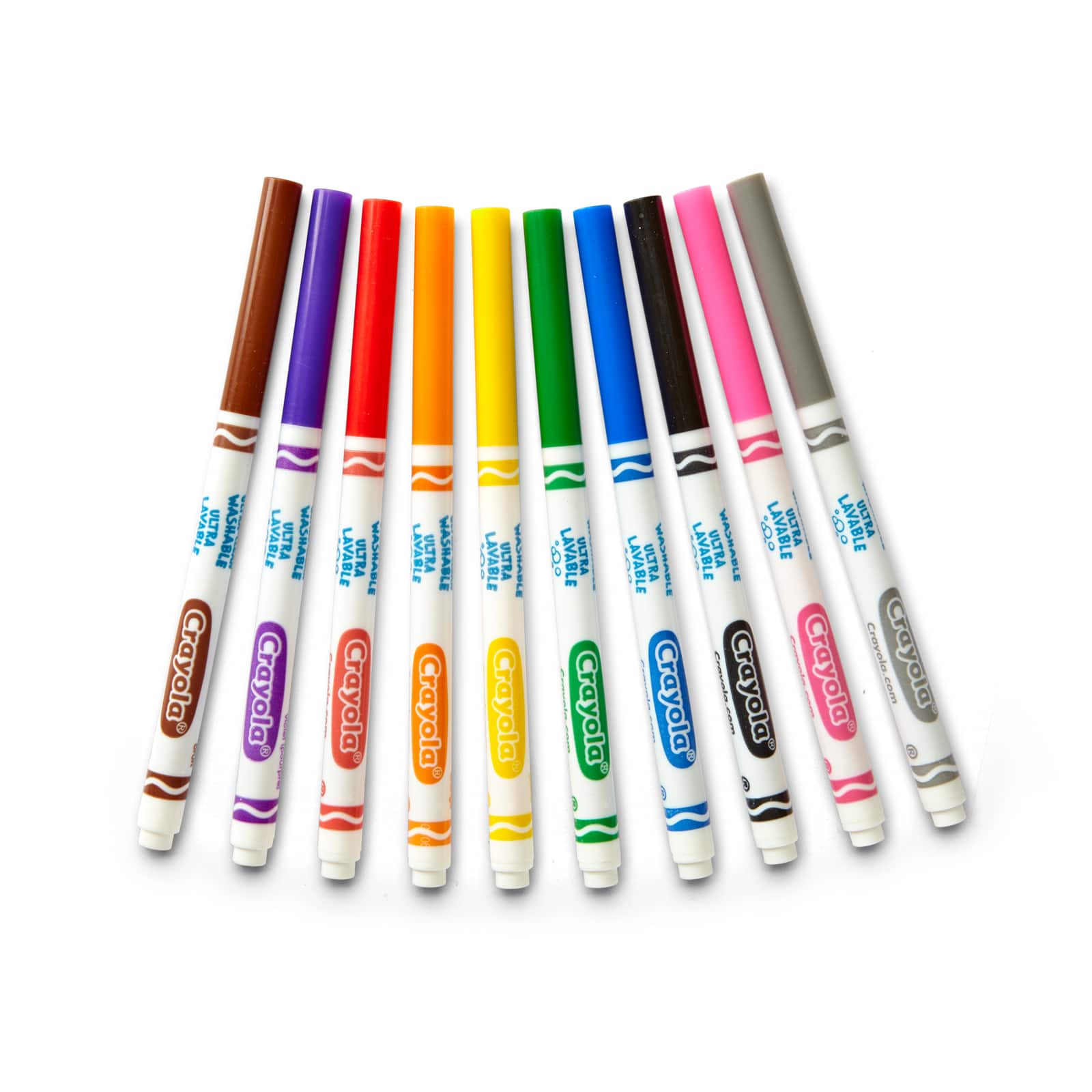 12 Packs: 10 ct. (120 total) Crayola® Ultra-Clean Fine Line Classic Color Markers