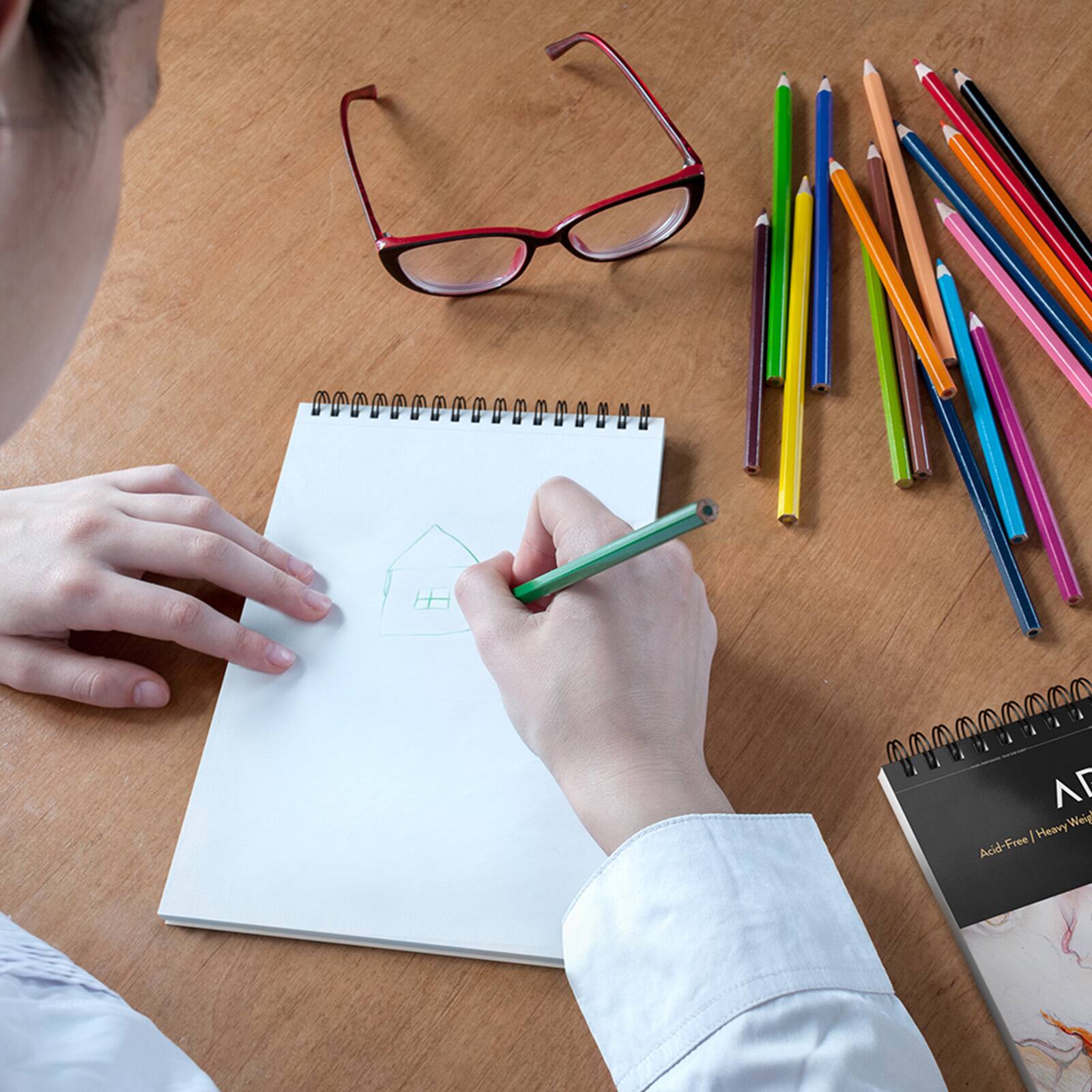 Arteza® 9" x 12" Spiral Drawing Pads, 2ct.