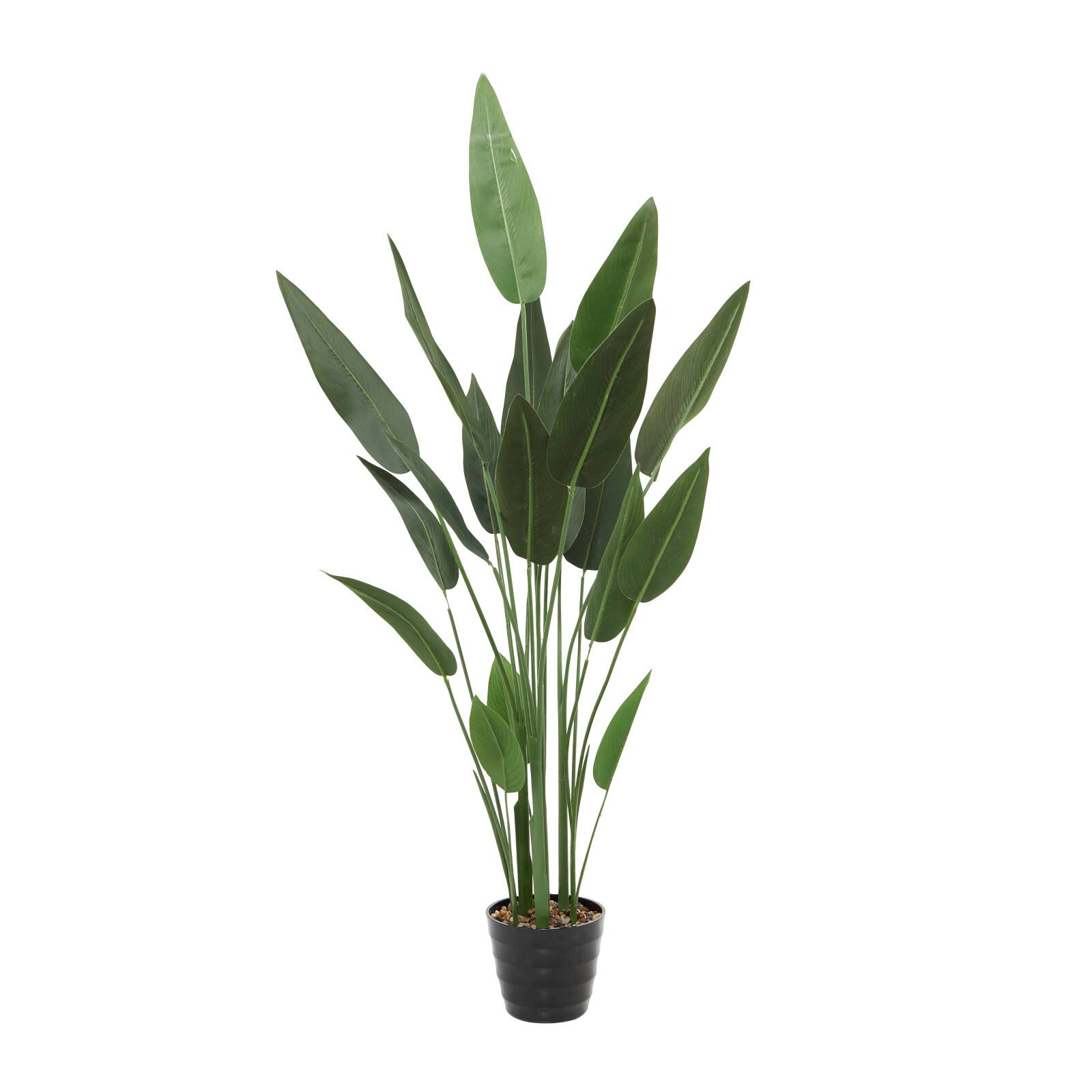 61&#x22; Green PVC Contemporary Potted Artificial Tree