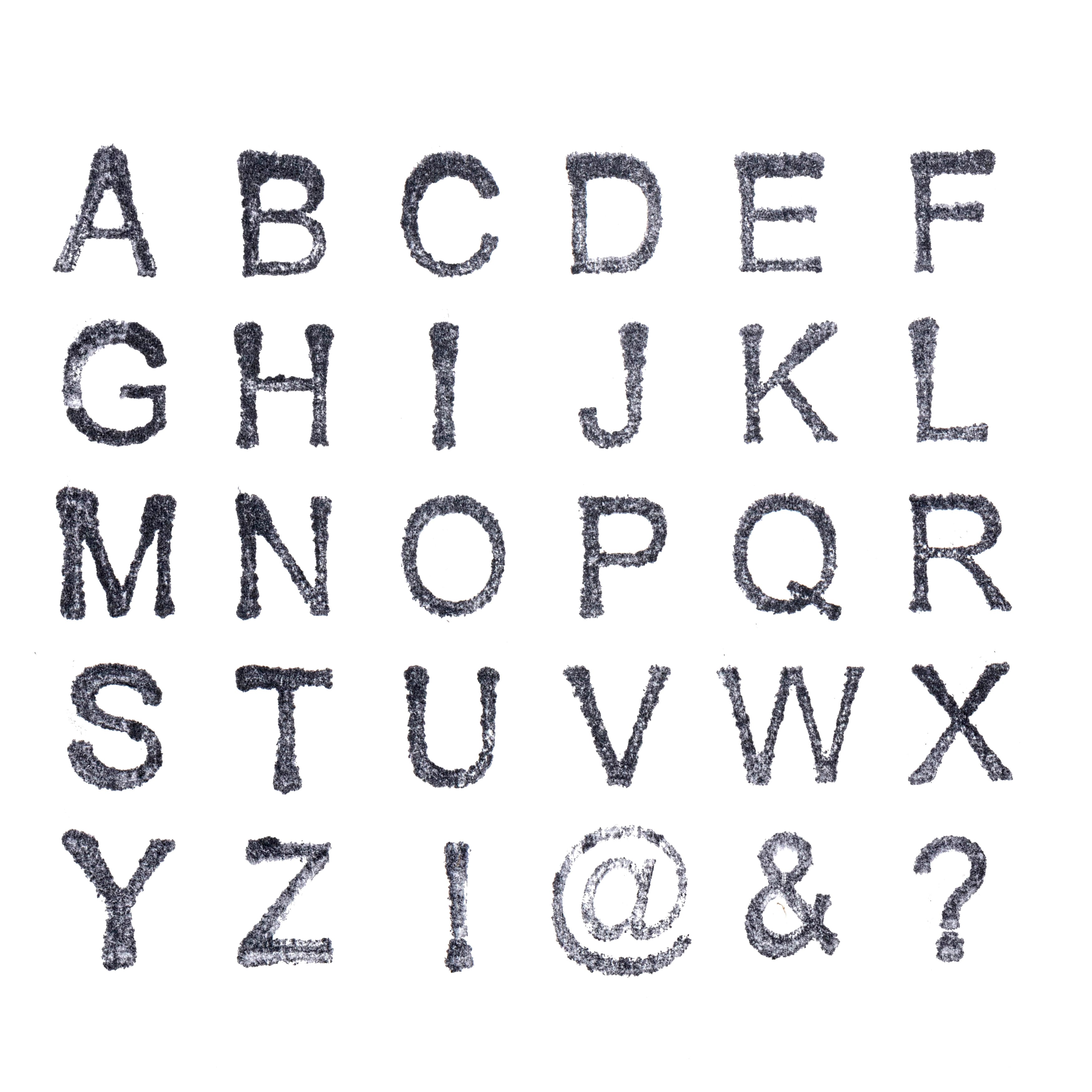 6 Pack: Small Uppercase Alphabet Wood Stamp Set by Recollections™