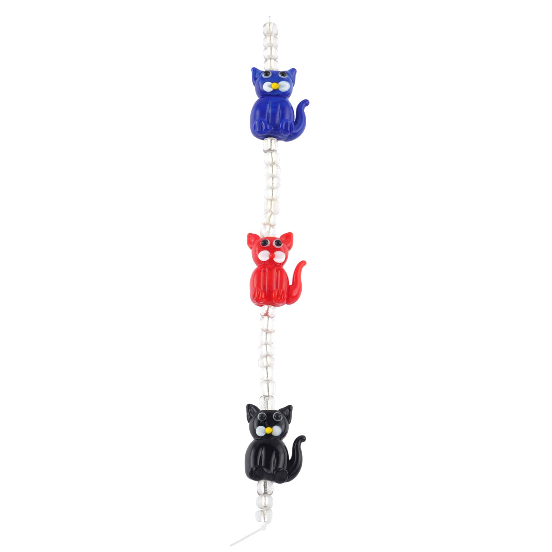 12 Pack: Cat Lampwork Glass Bead Mix by Bead Landing™