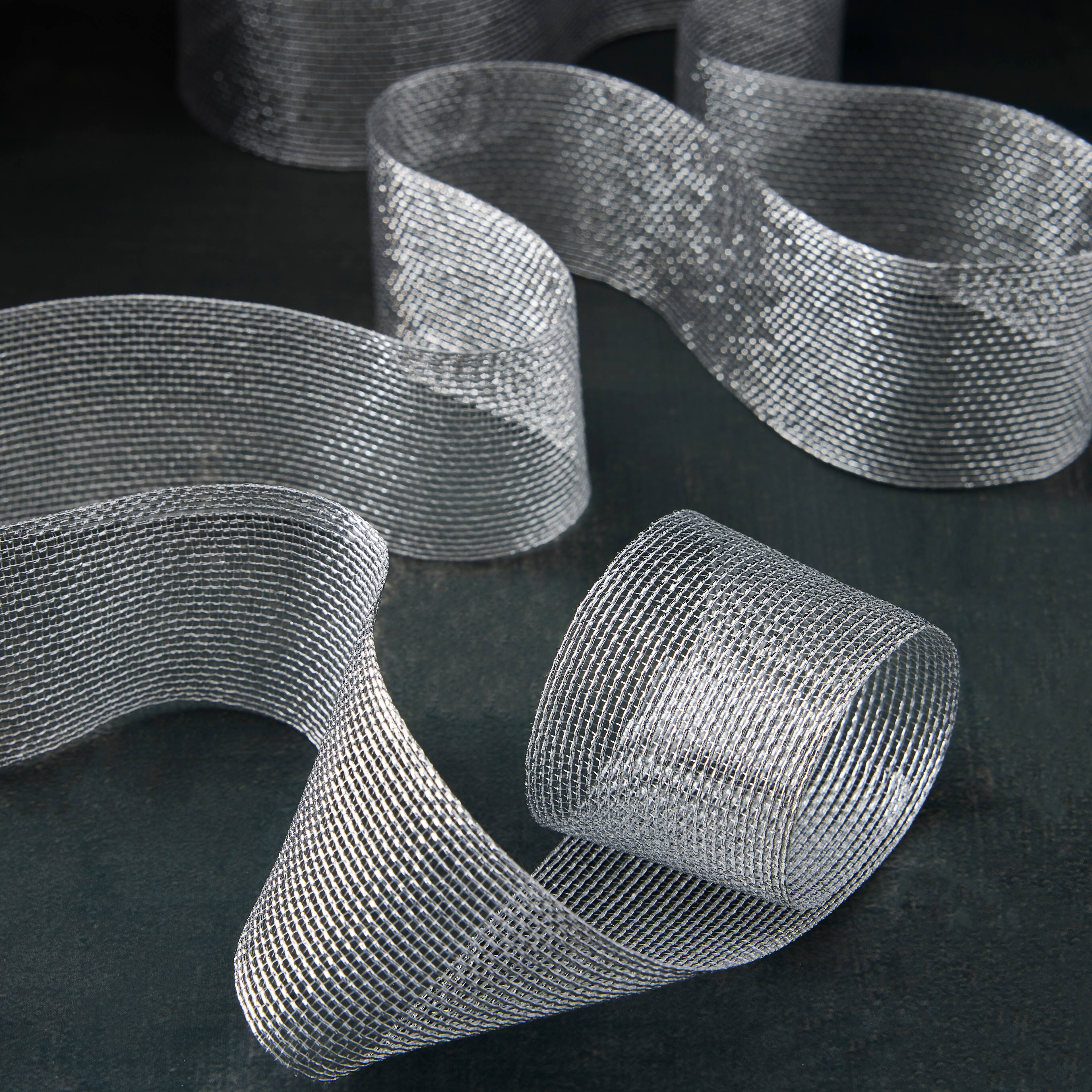 12 Pack: 1.5" x 3yd. Metallic Mesh by Celebrate It®