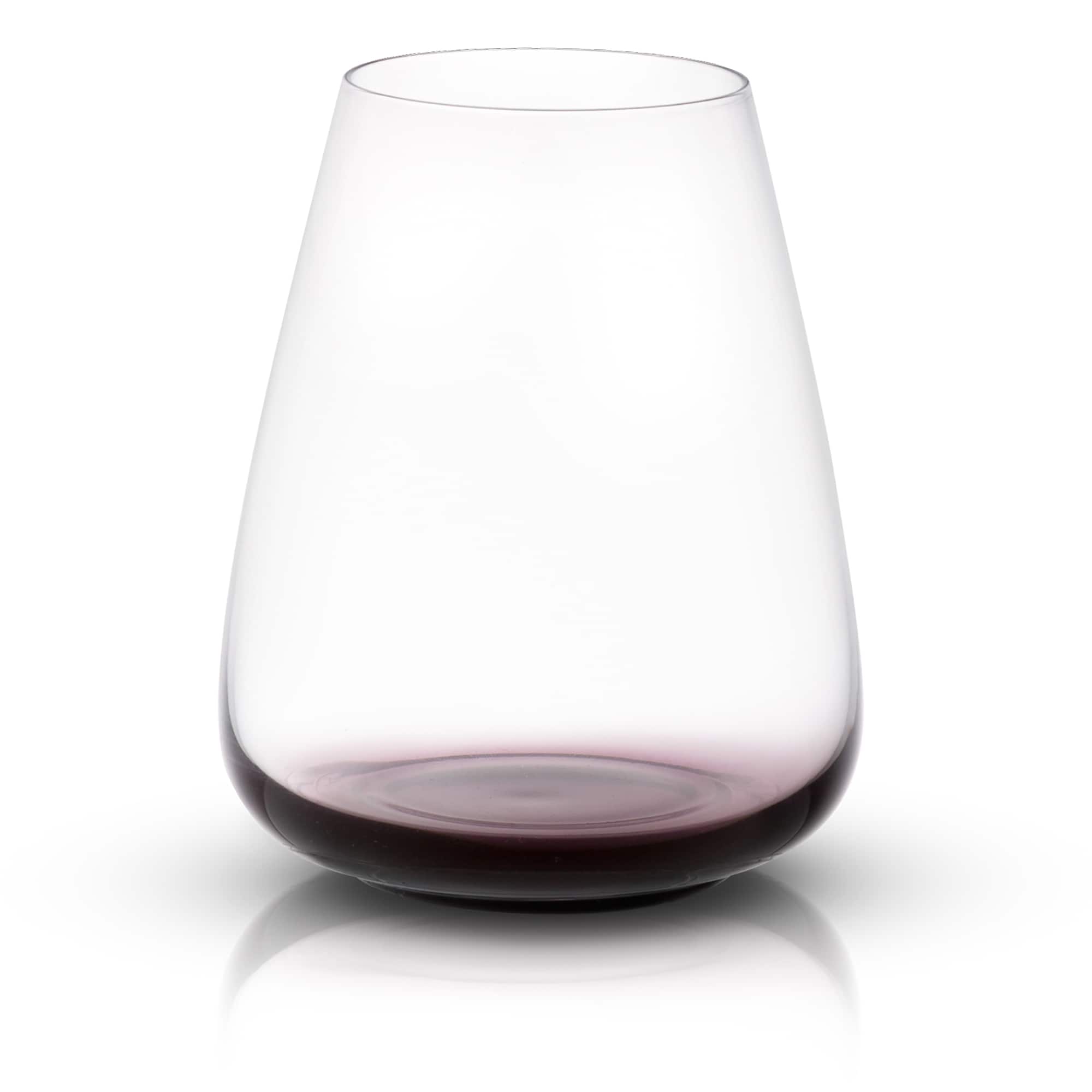 JoyJolt® 23.1oz. Black Swan Stemless White Wine Glasses, 4ct.