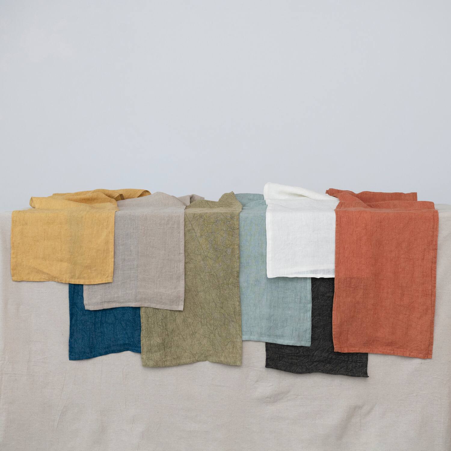 Hello Honey&#xAE; 108&#x22; Stonewashed Linen Table Runner