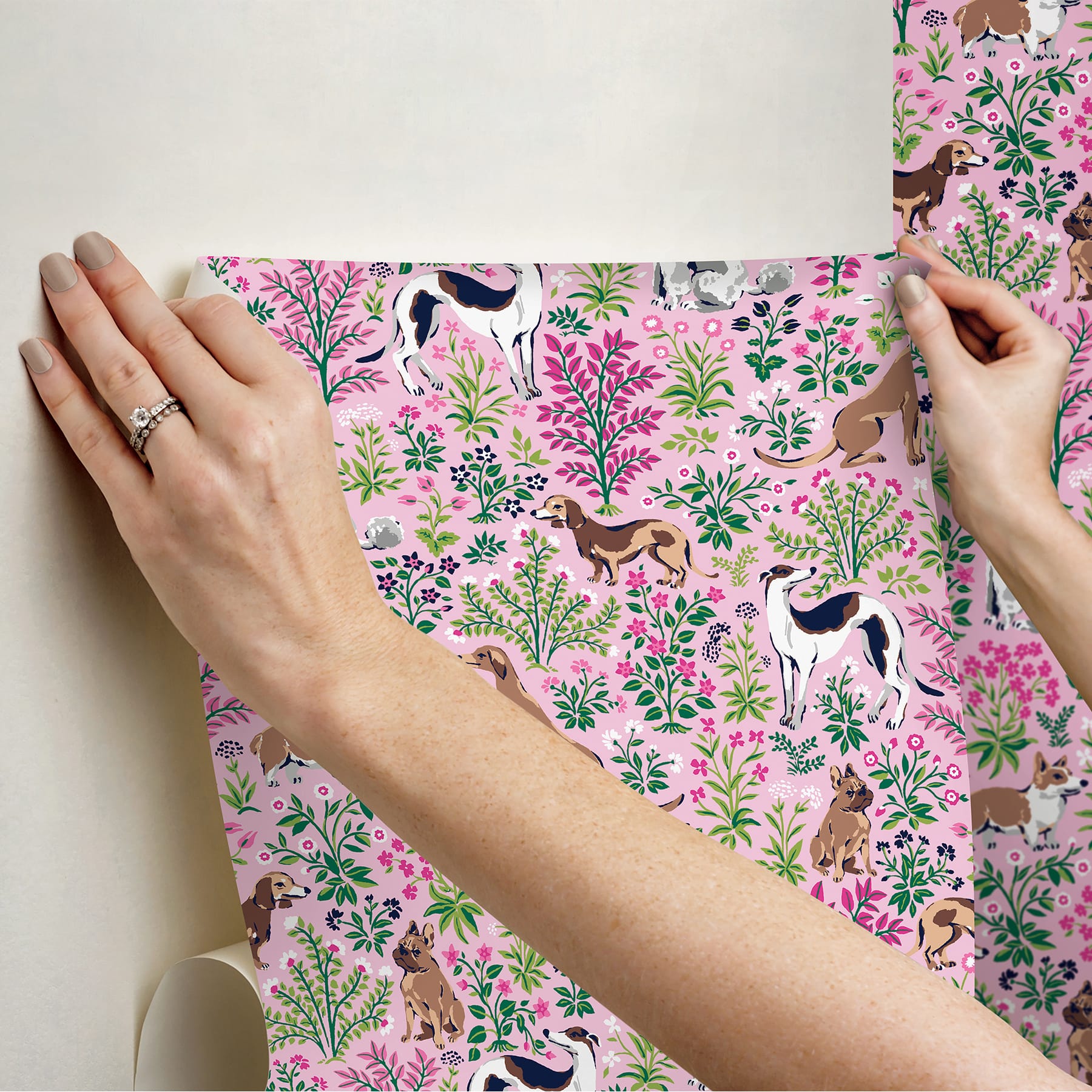 PrintFresh Must Love Dogs Peel &#x26; Stick Wallpaper